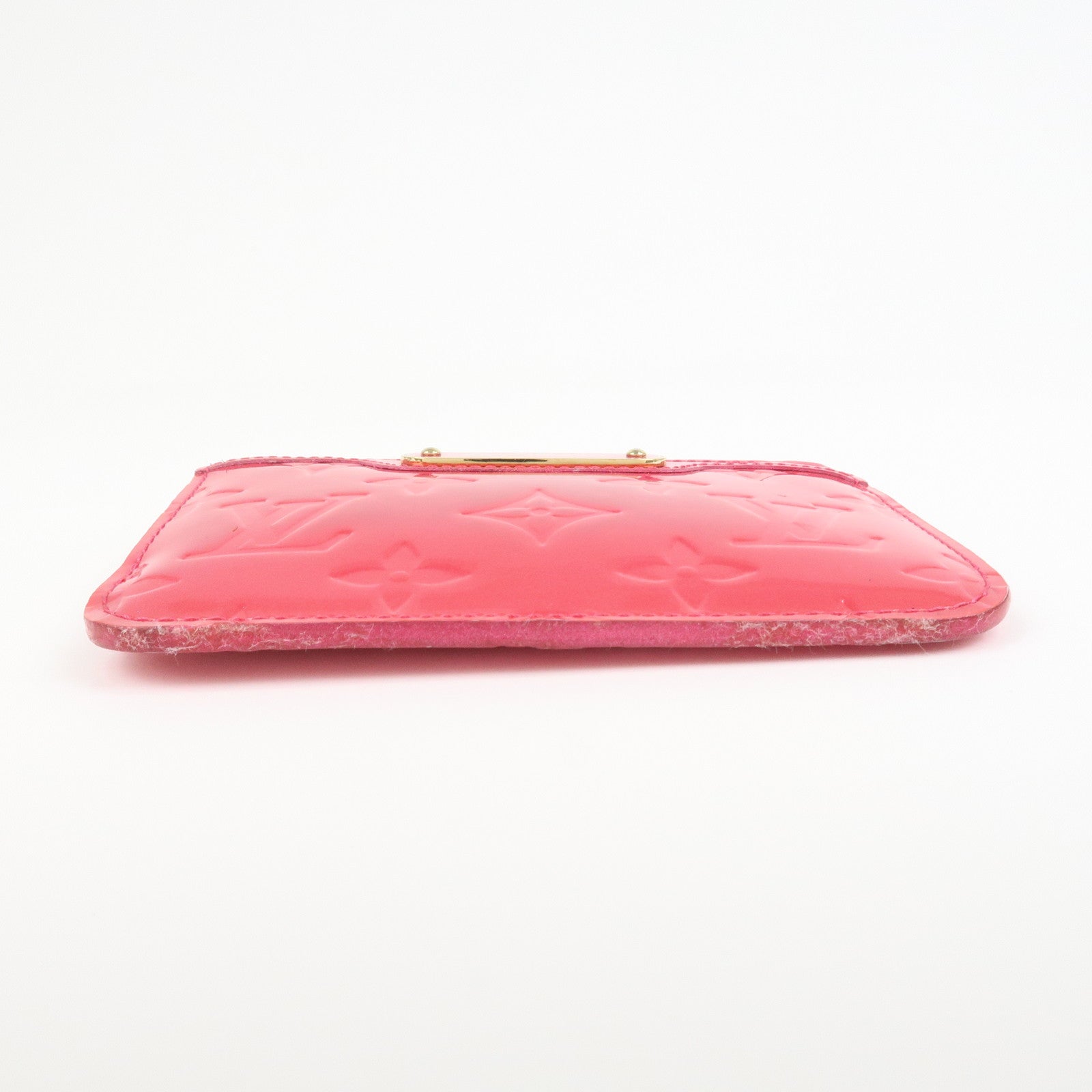 Louis Vuitton Monogram Vernis Leather Pochette Cles NM Pink M93637