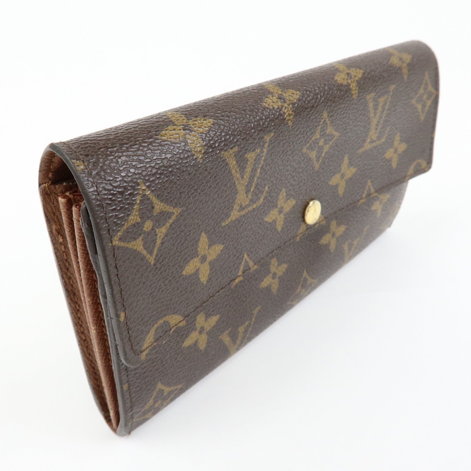 Louis Vuitton Monogram Portefeuille Sarah Long Wallet Brown M61734