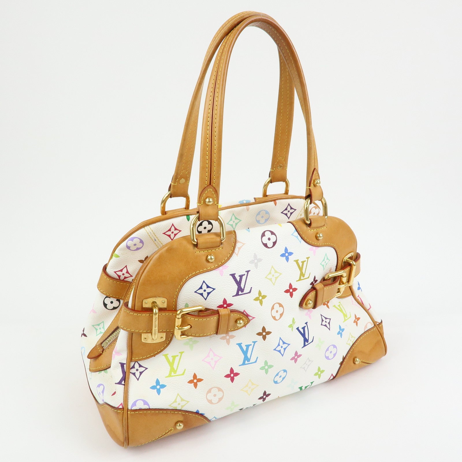 Louis Vuitton Monogram Multicolor Claudia Hand Bag Blanc M40193