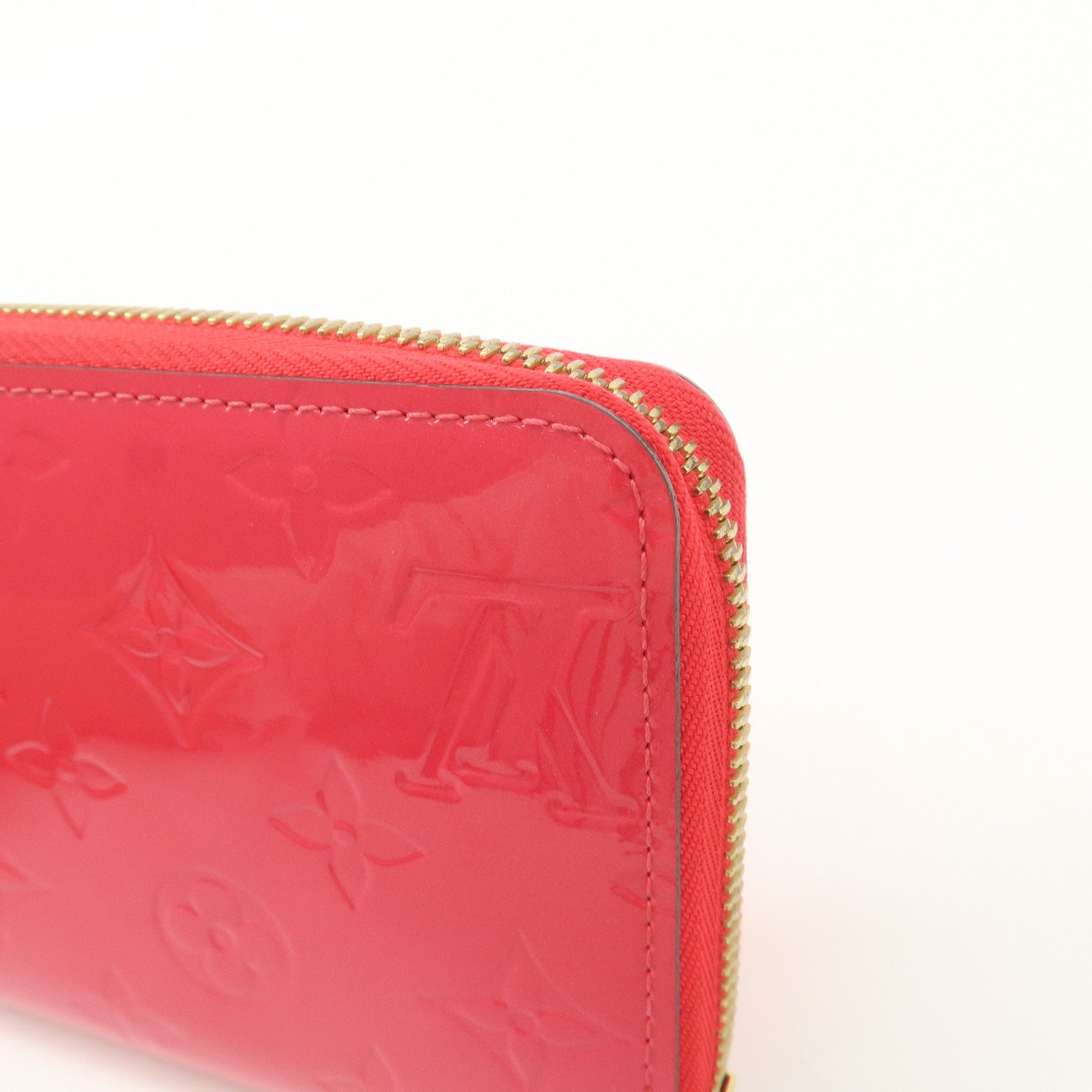 Louis Vuitton Monogram Vernis Round Zippy Wallet Hot Pink M93058 Used