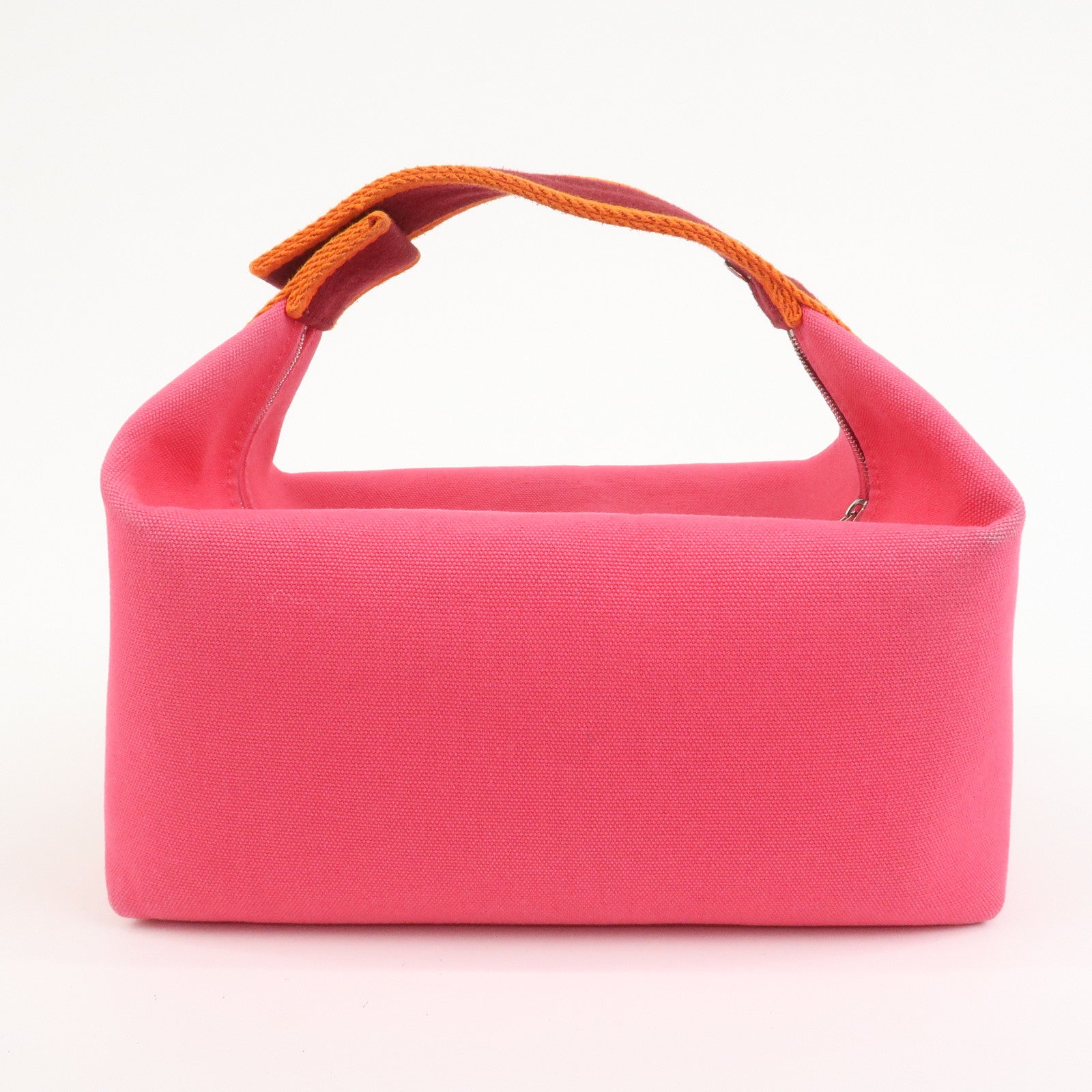 HERMES Brides A Brac GM Pouch Hand Bag Vanity Bag Toile H Pink