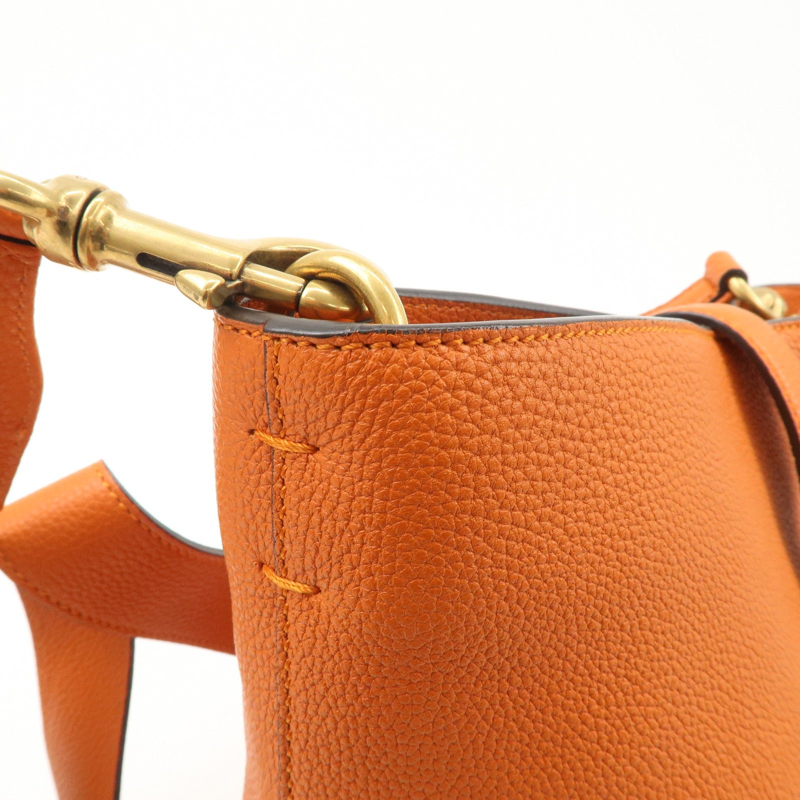 GUCCI New Jackie Leather Shoulder Bag Crossbody Bag Orange 380579 Used