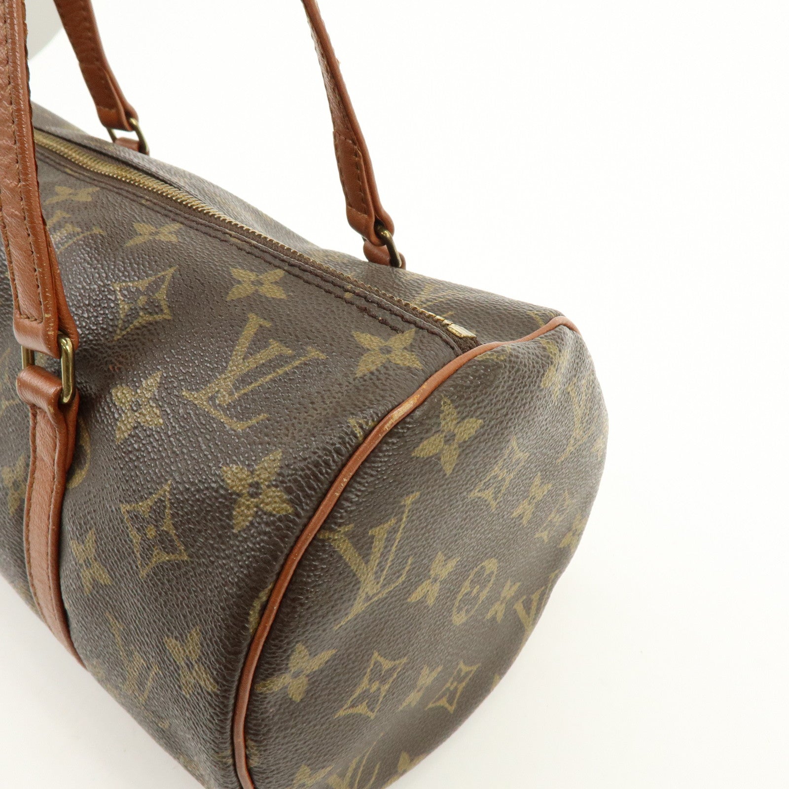 Louis Vuitton Monogram Papillon 30 Hand Bag Brown M51365