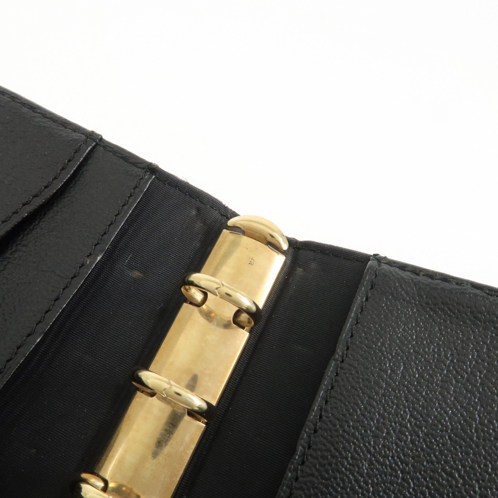 CHANEL COCO Mark Leather Planner Cover Agenda Black