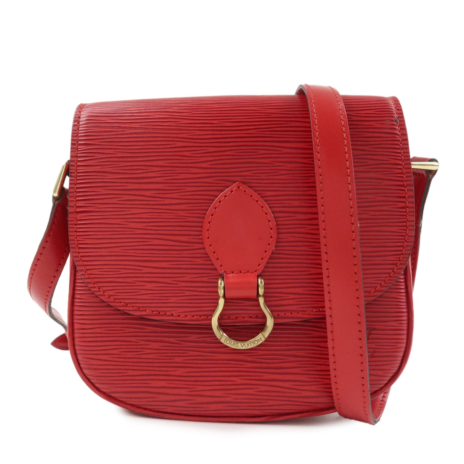 Louis Vuitton Epi Mini Saint Cloud Shoulder Bag Red M52217