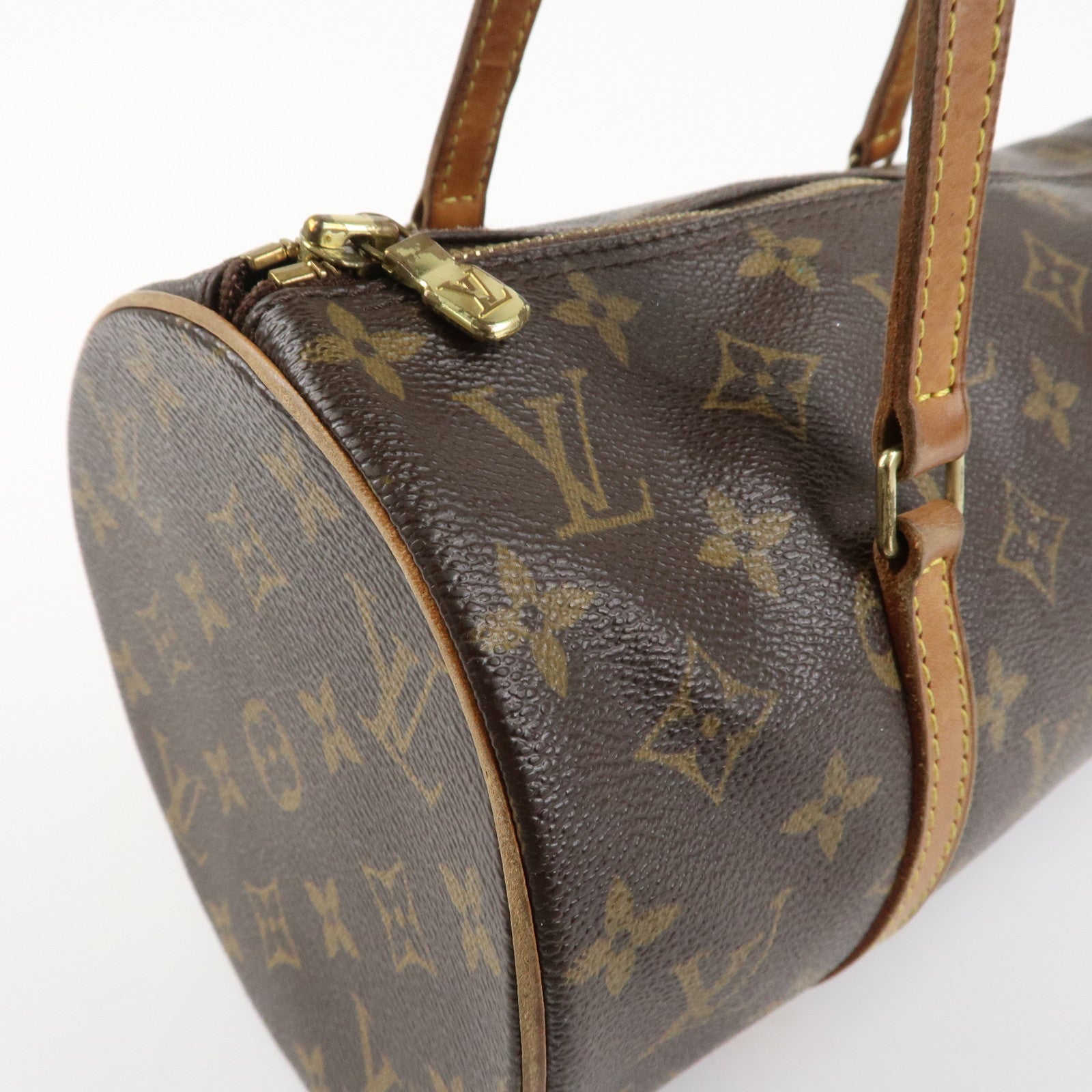Louis Vuitton Monogram Papillon 30 Hand Bag Brown M51385 Used