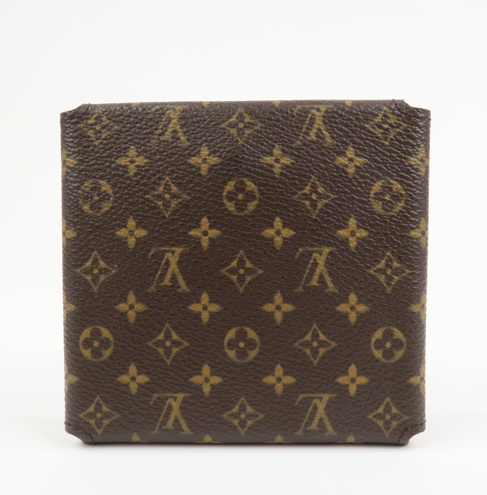 Louis Vuitton Monogram Canvas Jewelry Case for Earrings Brown