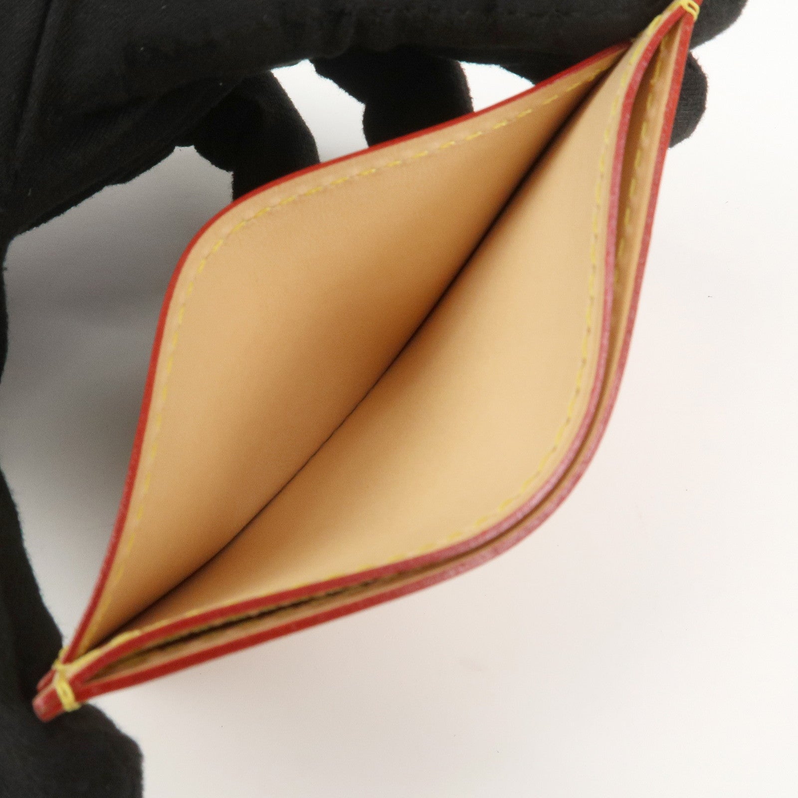 Louis Vuitton Nume Leather Card Case Card Holder Natural