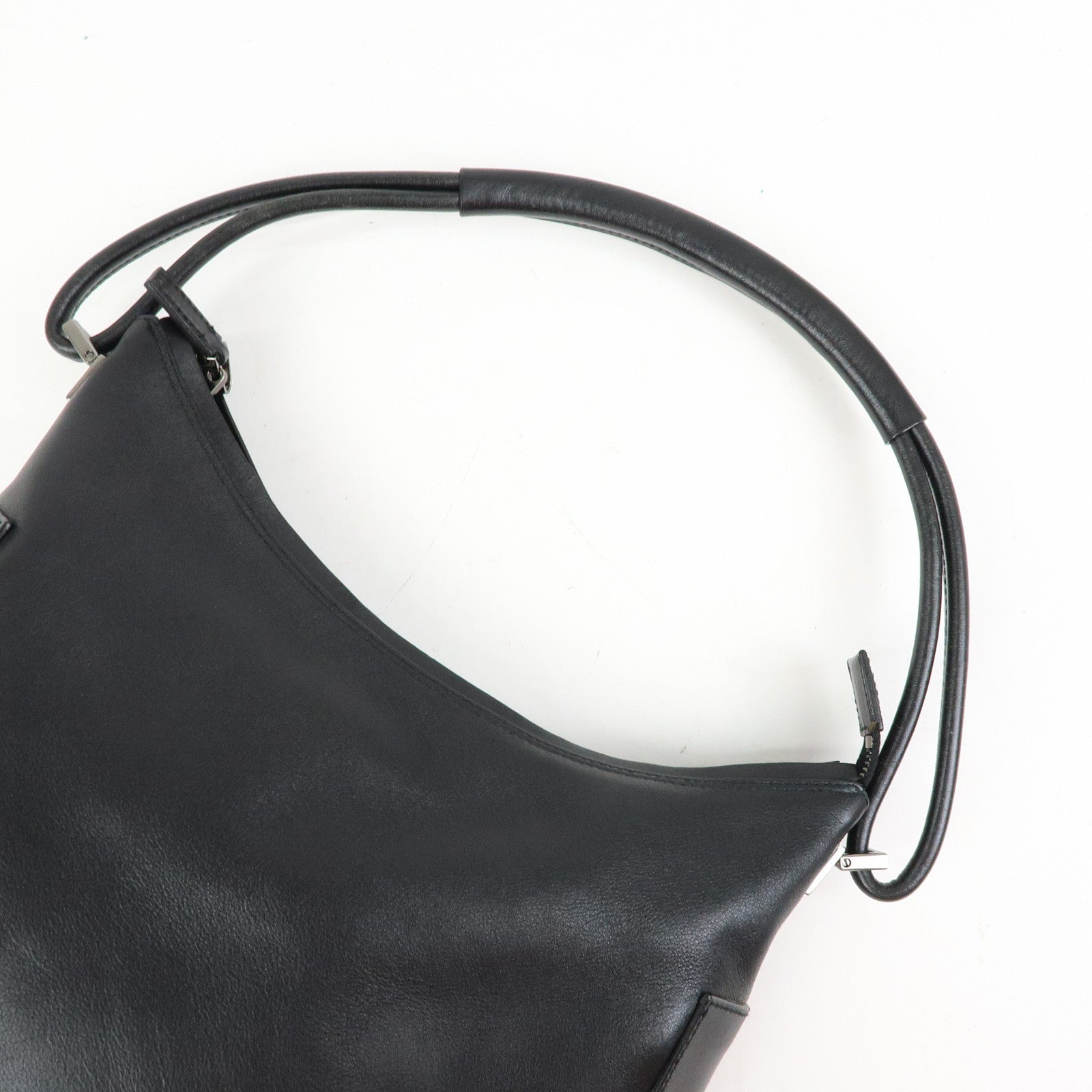 GUCCI Leather Shoulder Bag Hand Bag Black 001・3766