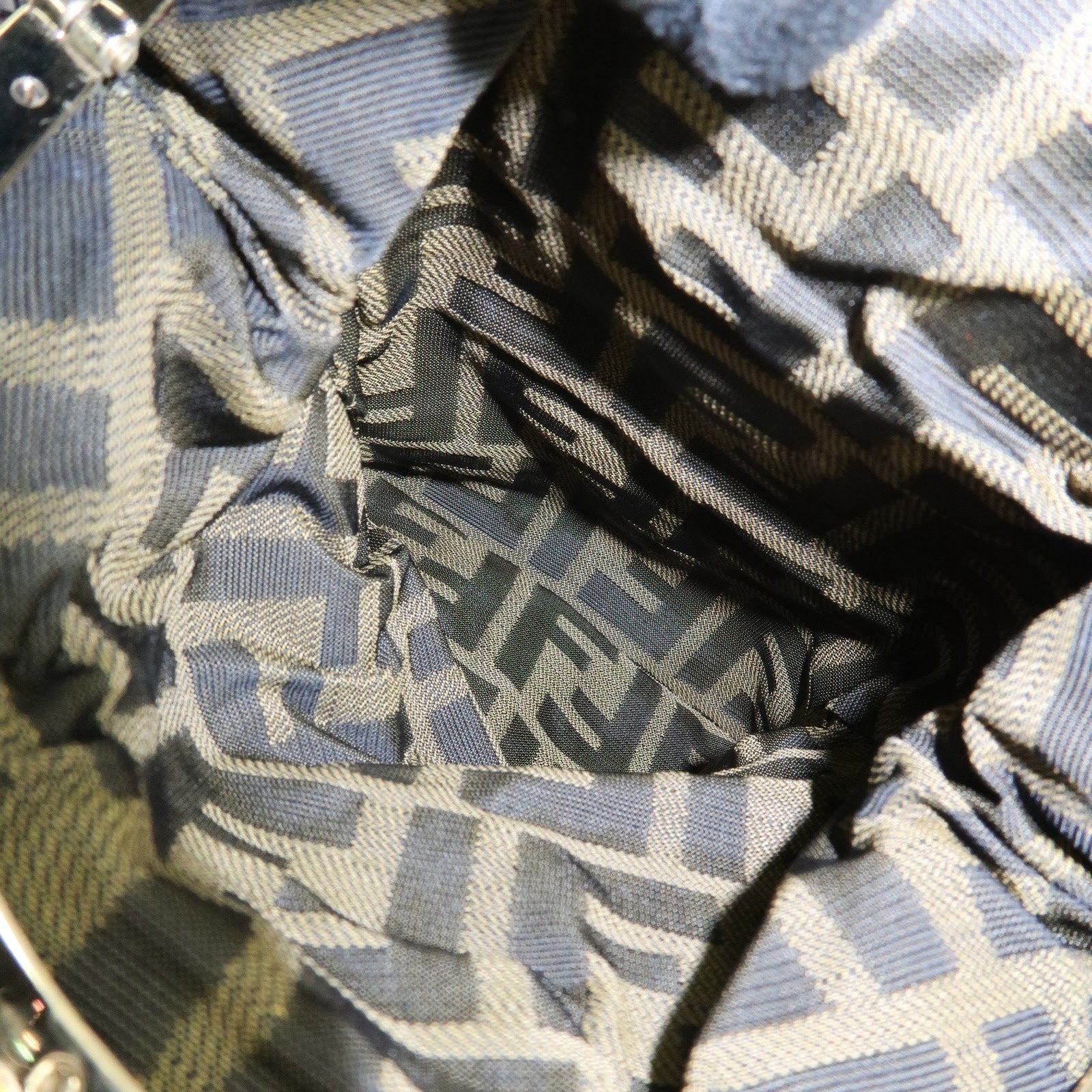 FENDI Leather Spy Bag Hand Bag Shoulder Bag Purple 8BR511