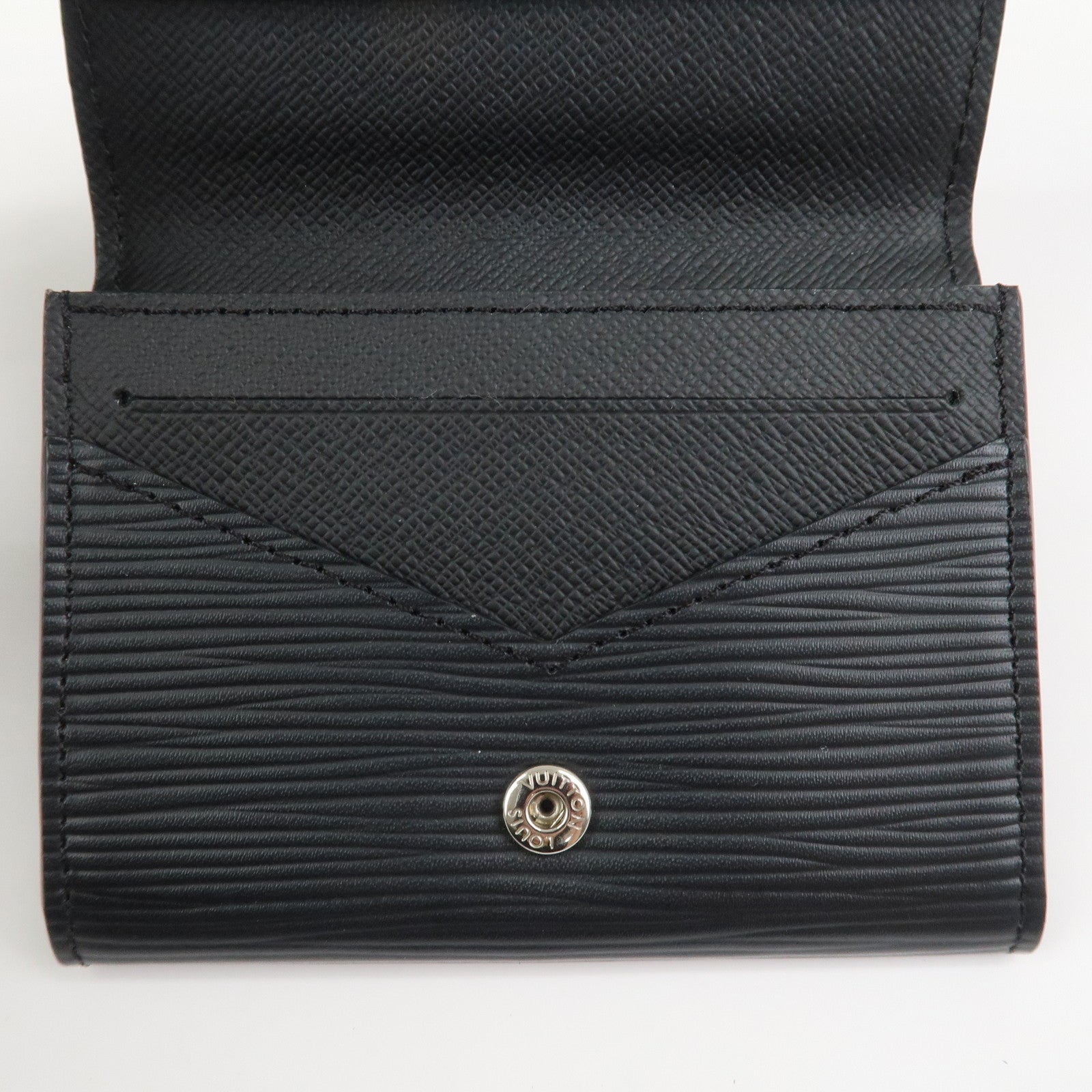 Louis Vuitton Epi Enveloppe Carte de Visite Card Case Noir M62292