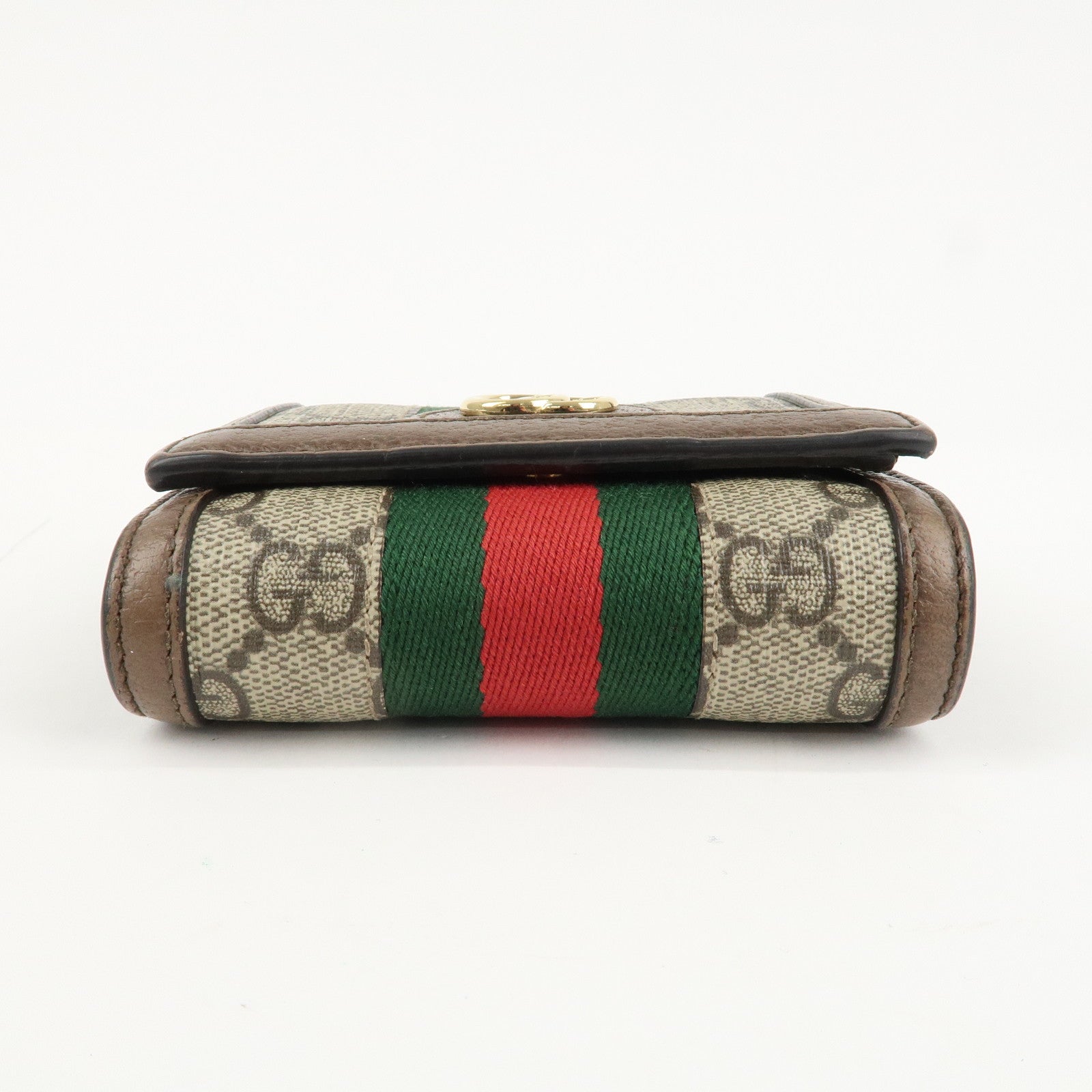 GUCCI Ophidia Sherry GG Supreme Leather Bifold Wallet 598662 Used