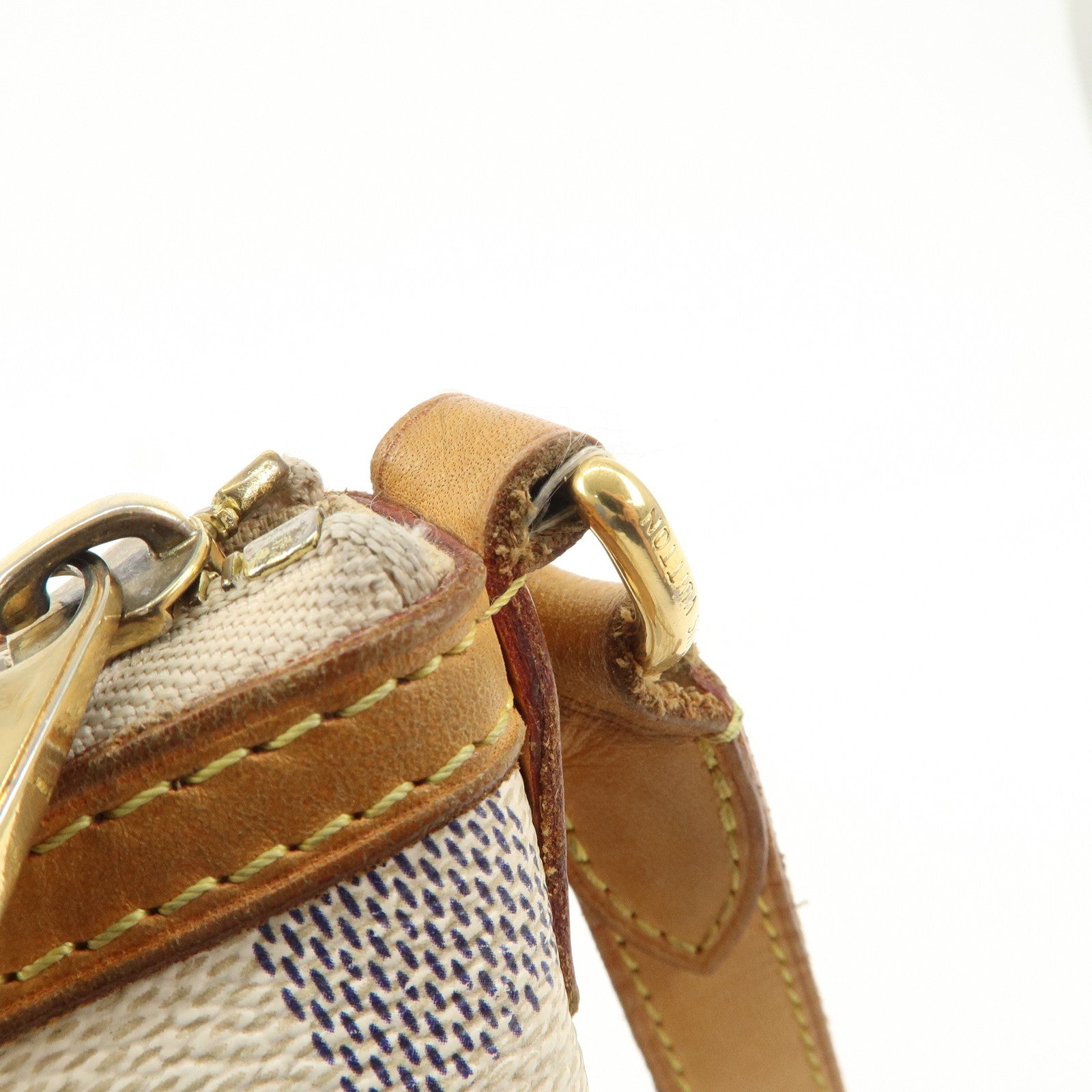 Louis Vuitton Damier Azur Siracusa MM Shoulder Bag N41112 Used