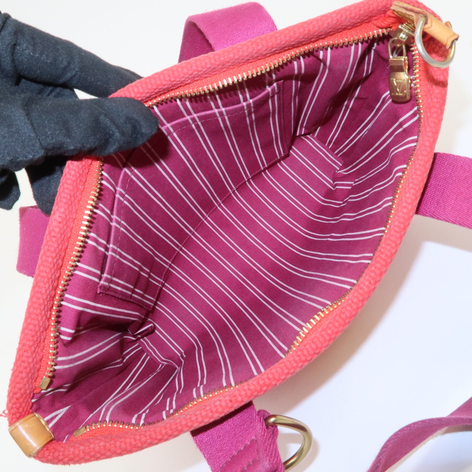 Louis Vuitton Antigua Cabas PM Hand Bag Rouge M40037