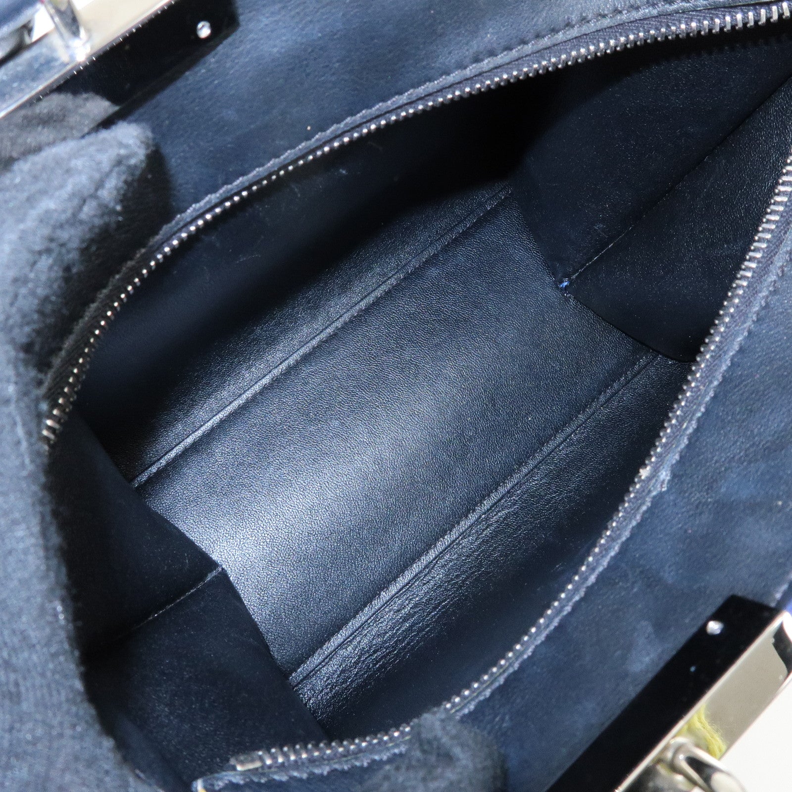 FENDI 3Jours Leather 2Way Shoulder Bag Hand Bag Black 8BH333