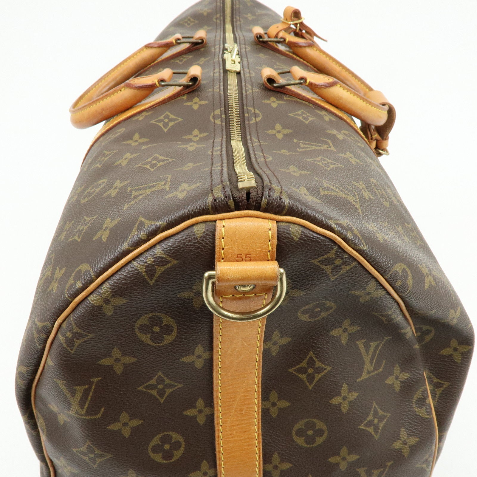 Louis Vuitton Monogram Keep All Bandouliere 55 Boston Bag M41414