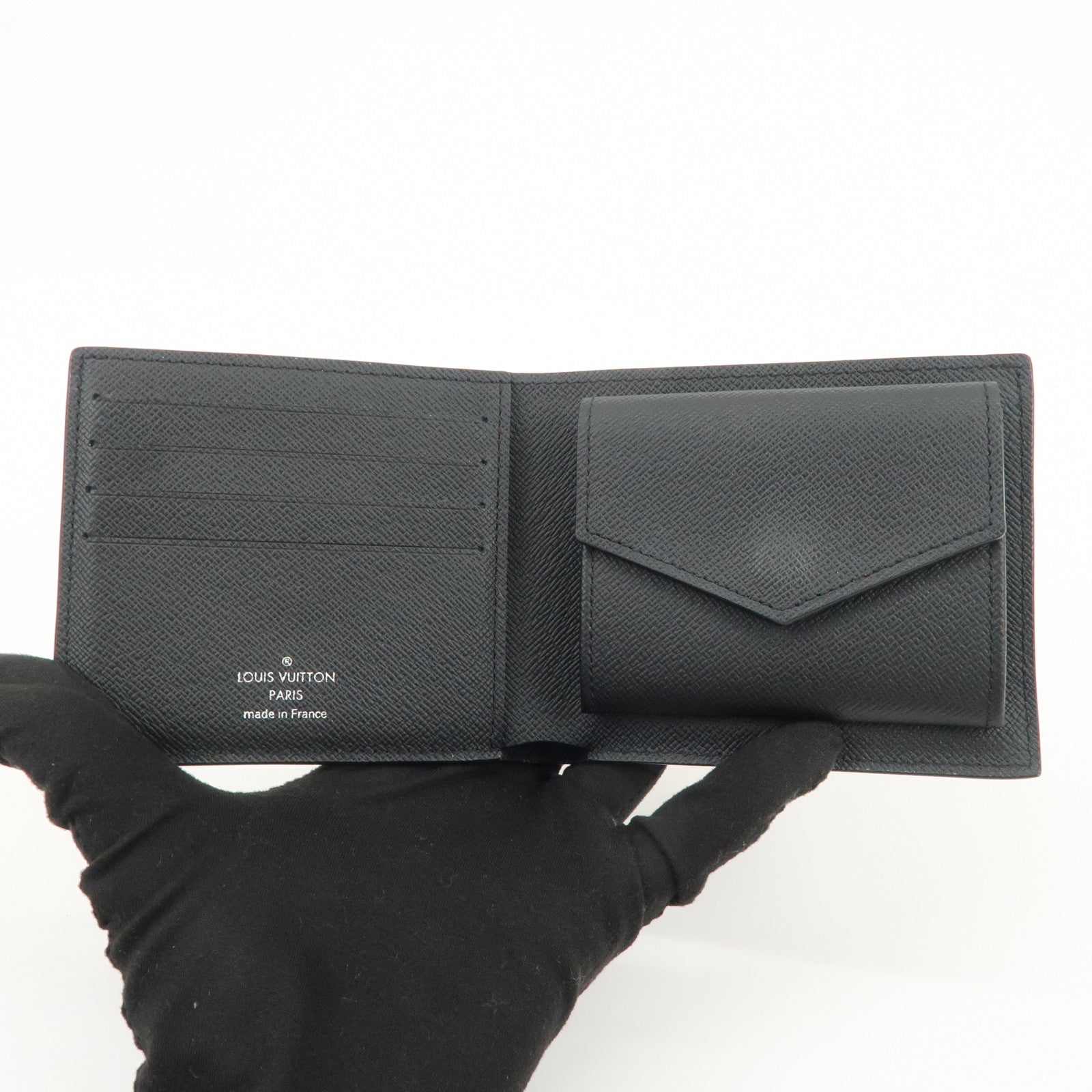 Louis Vuitton Taiga Portefeuille Marco NM Wallet Ardoise M30865