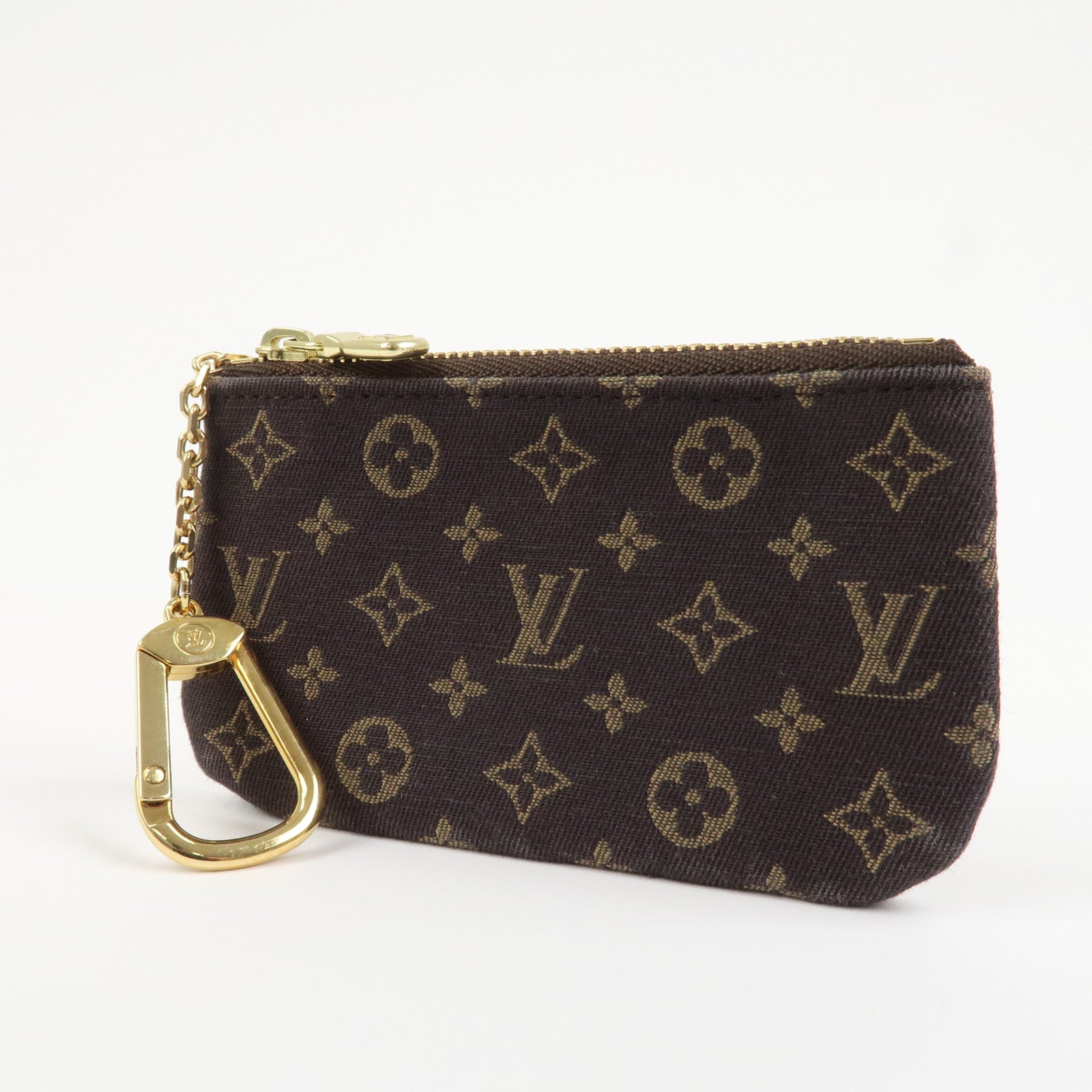 Louis Vuitton Monogram Mini Lin Pochette Cles Coin Case M95230