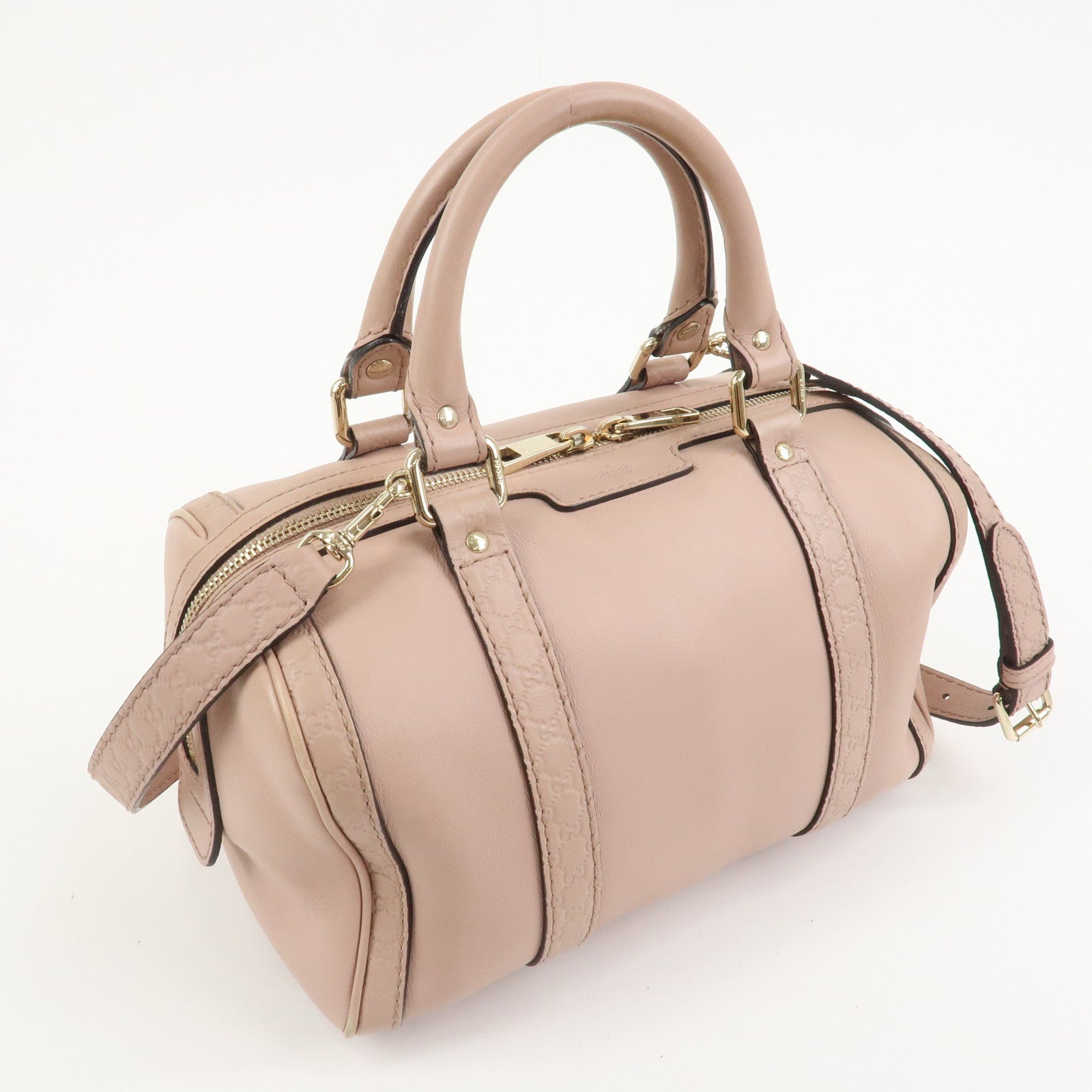 GUCCI Micro Guccissima 2Way Bag Boston Bag Pink 269876