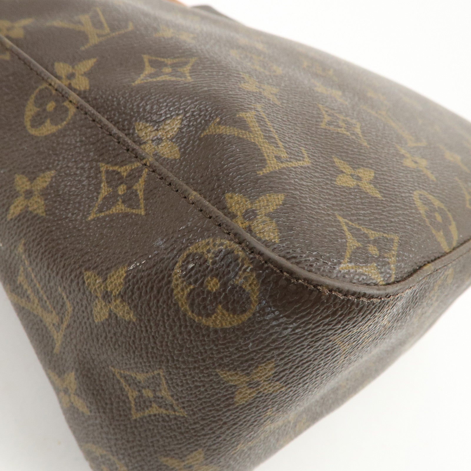 Louis Vuitton Monogram Looping GM Shoulder Bag Brown M51145