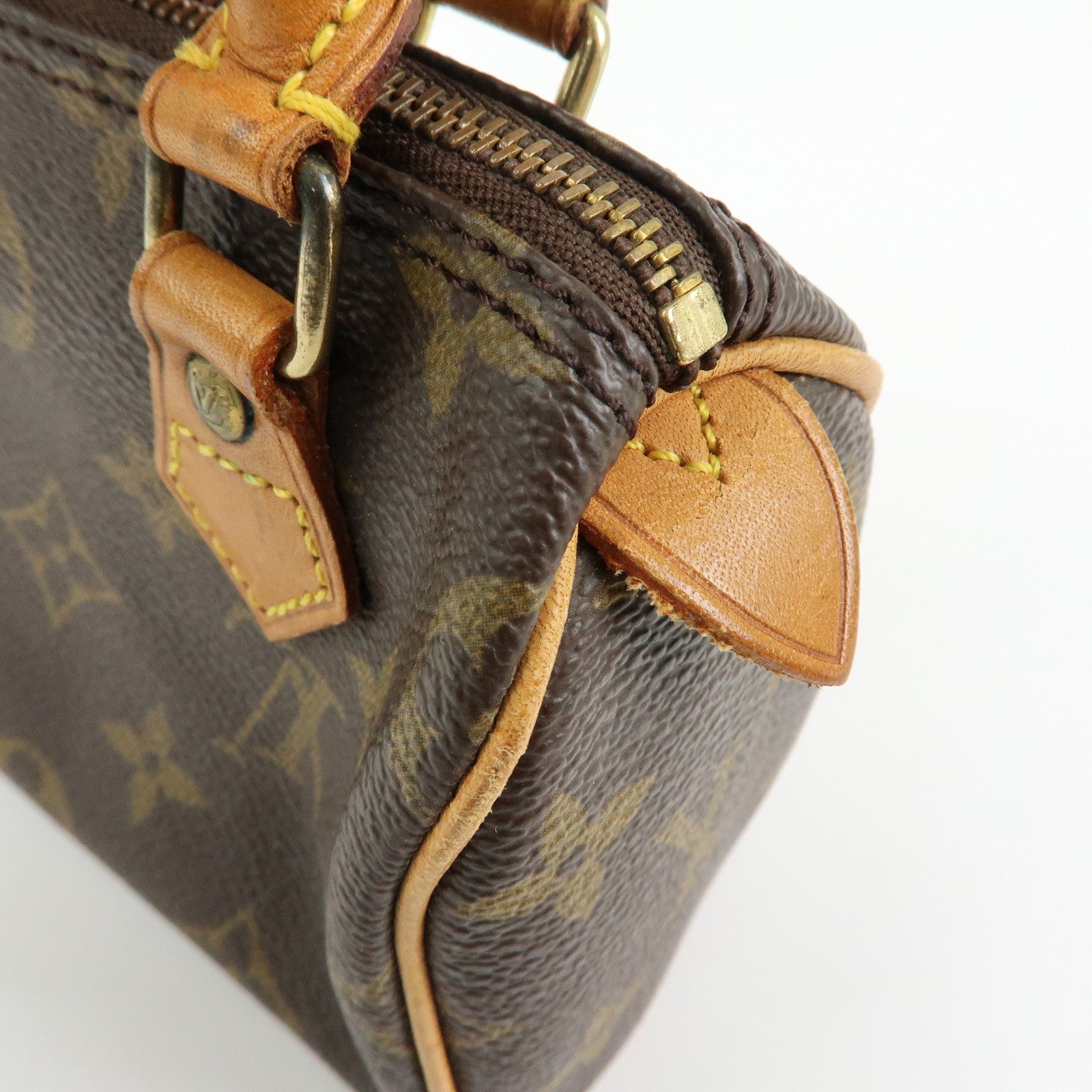 Louis Vuitton Monogram Canvas Mini Speedy Hand Bag Brown M41534