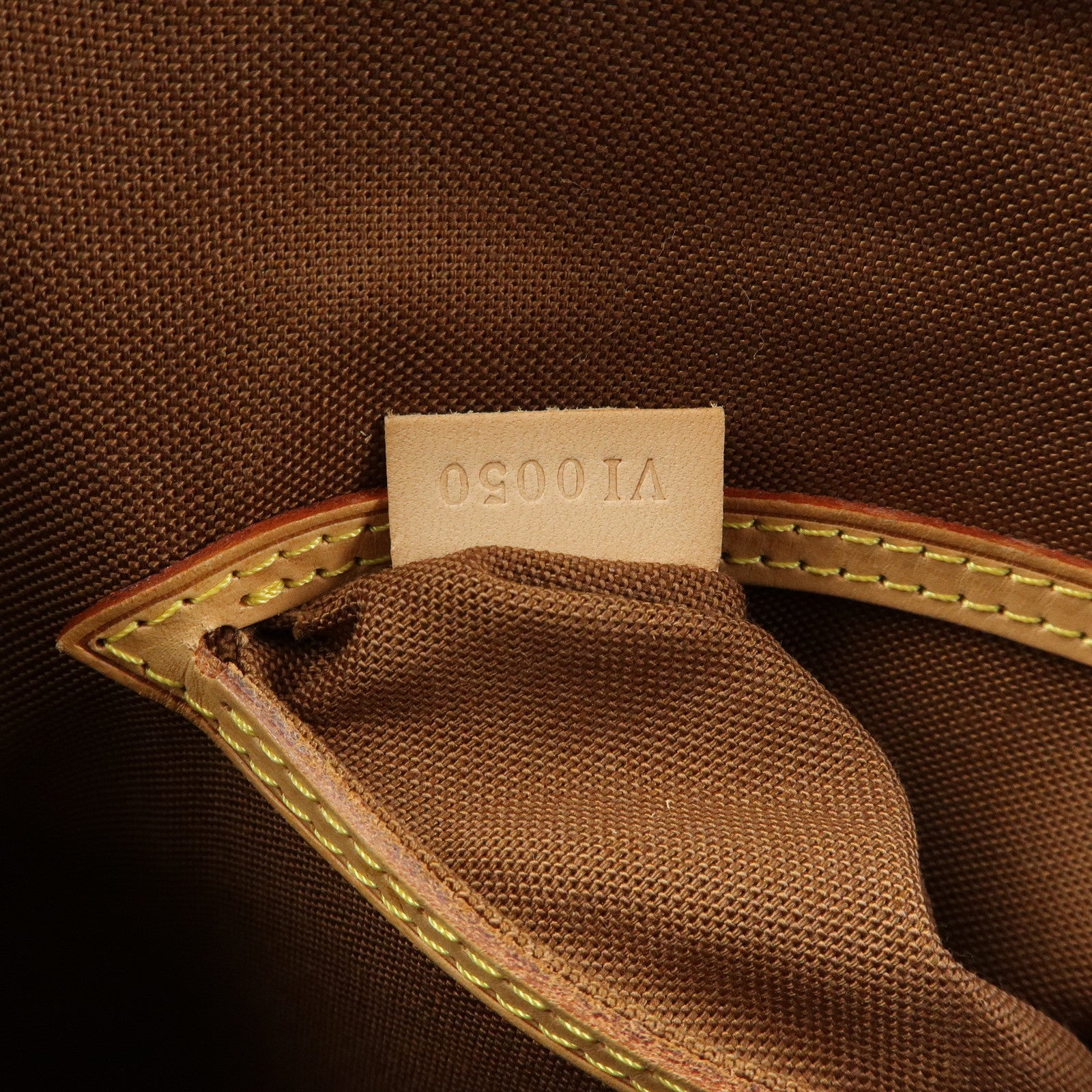 Louis Vuitton Monogram Canvas Leather Alma Hand Bag Brown M51130