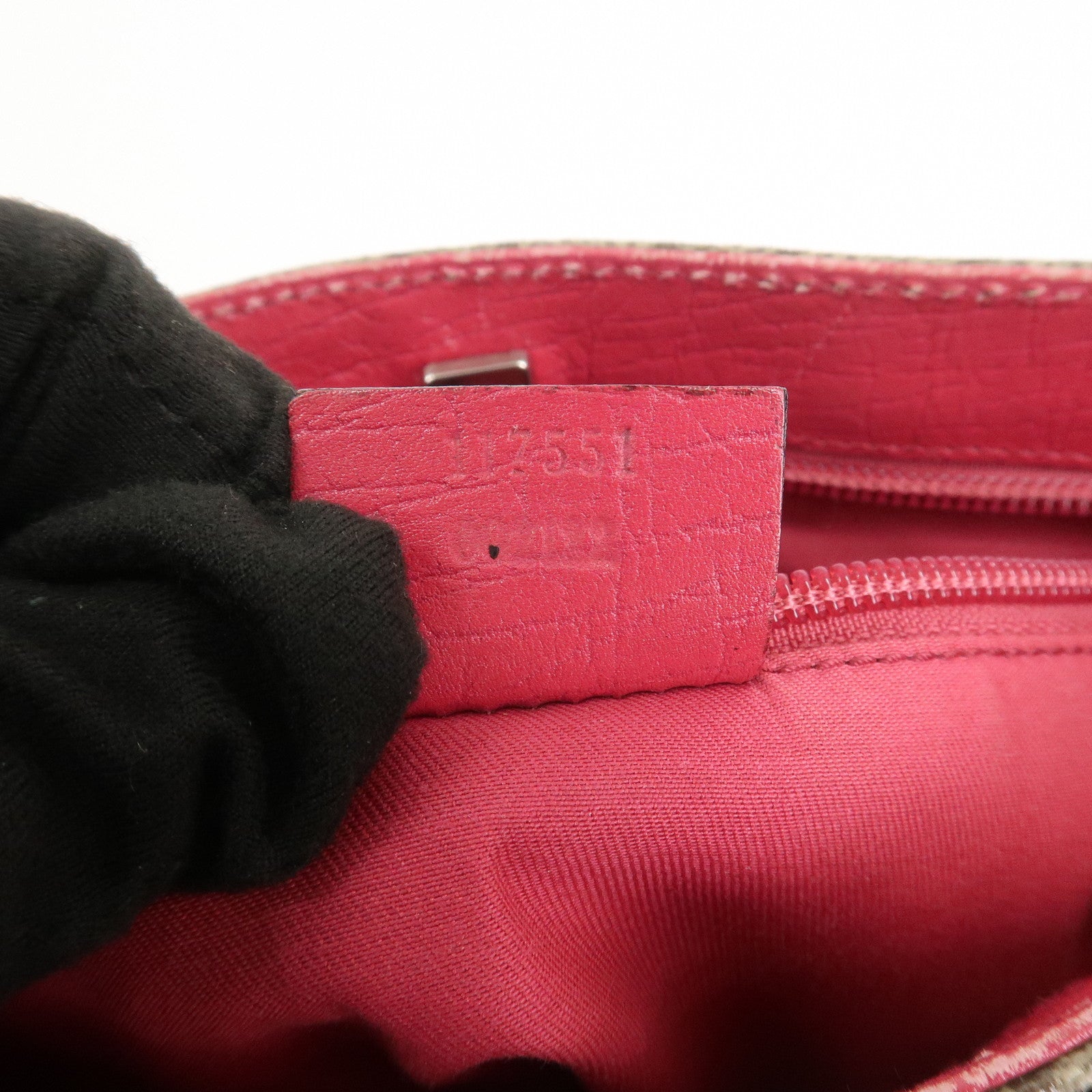 GUCCI GG Supreme Leather Tote Bag Hand Bag Beige Pink 117551