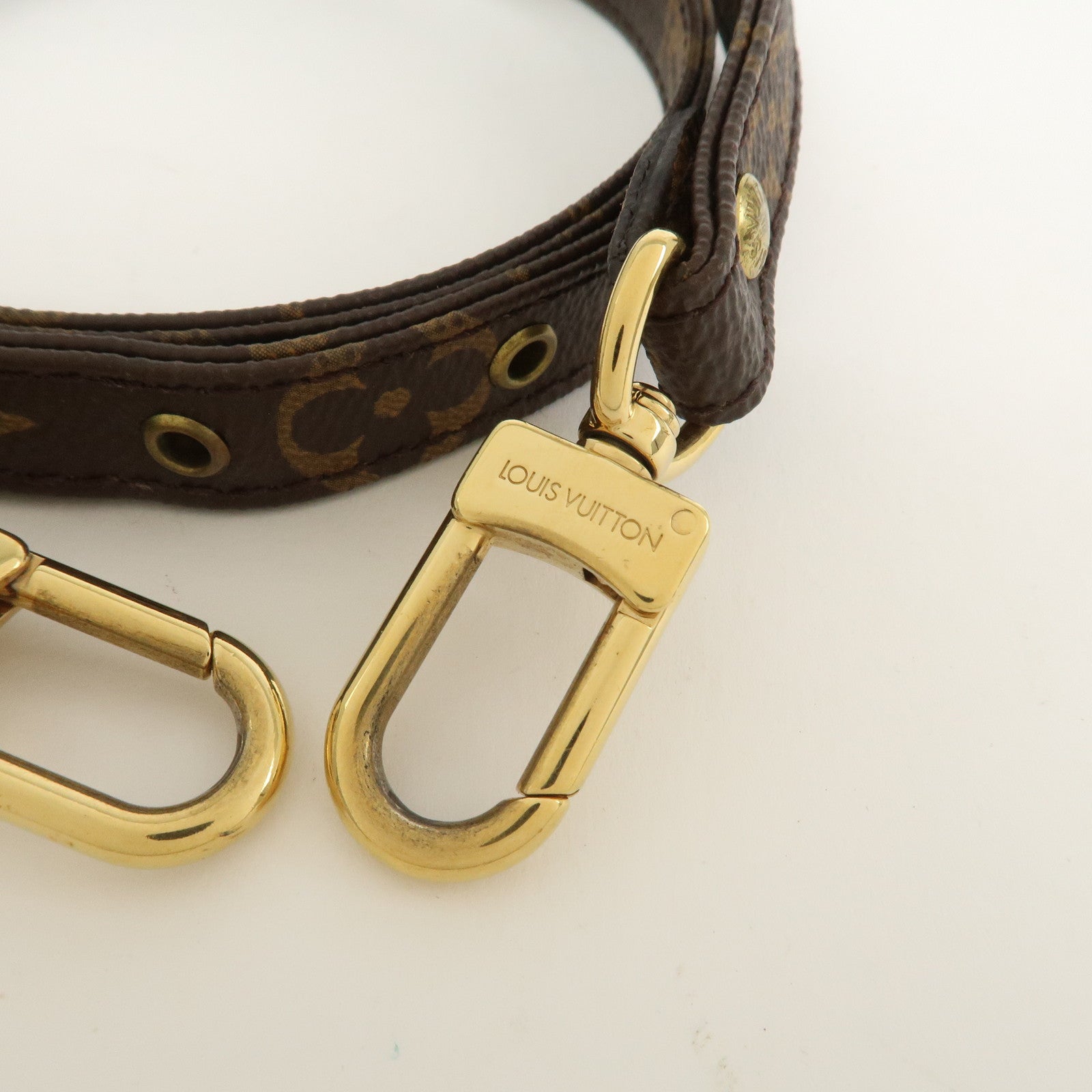 Louis Vuitton Monogram Adjustable Shoulder Strap Brown 120cm J52315