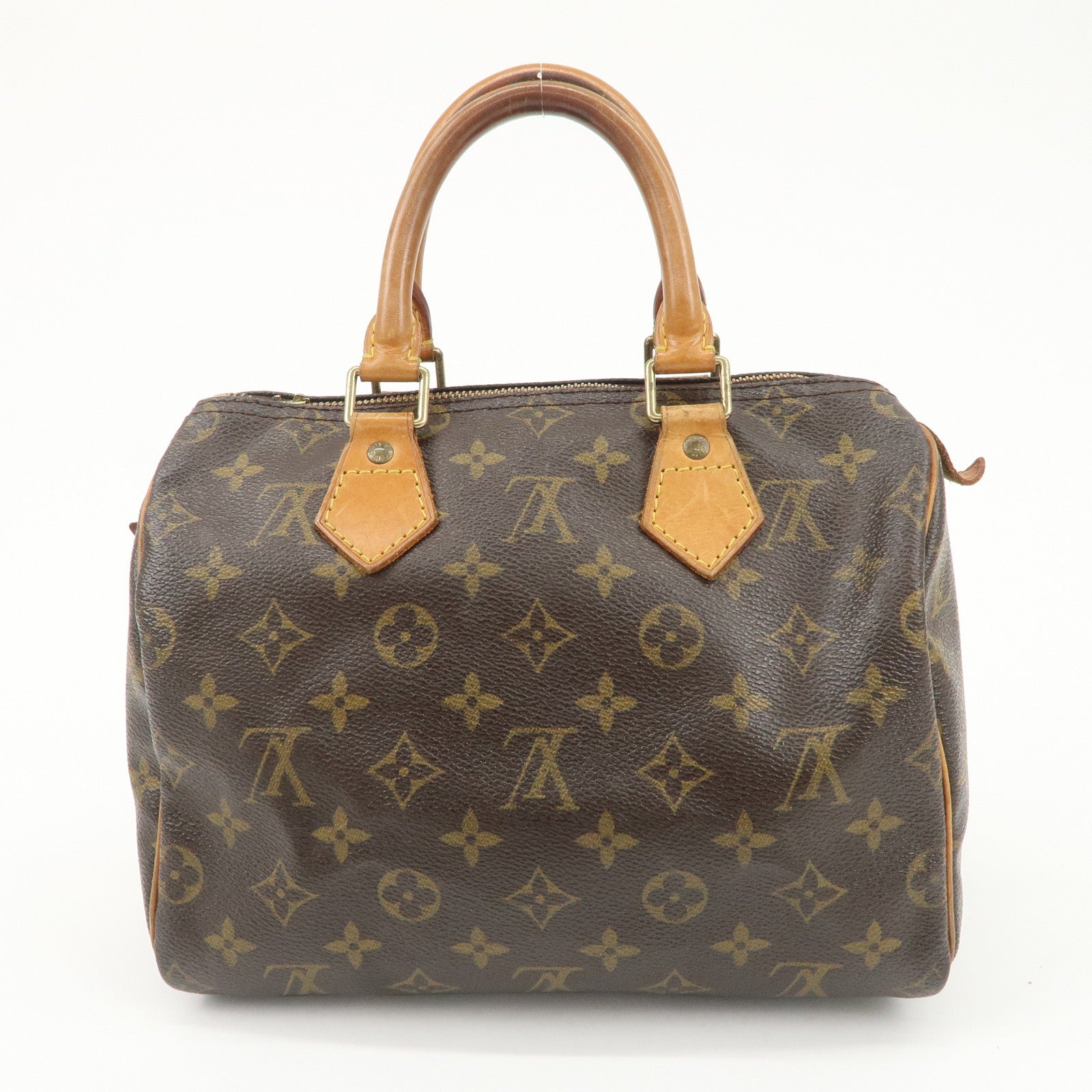 Louis Vuitton Monogram Speedy 25 Hand Bag Boston Bag Brown M41528 Used