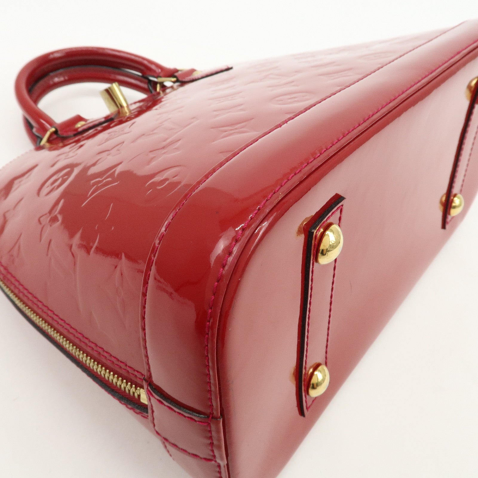 Louis Vuitton Monogram Vernis Leather Alma PM Hand Bag Rouge M91693