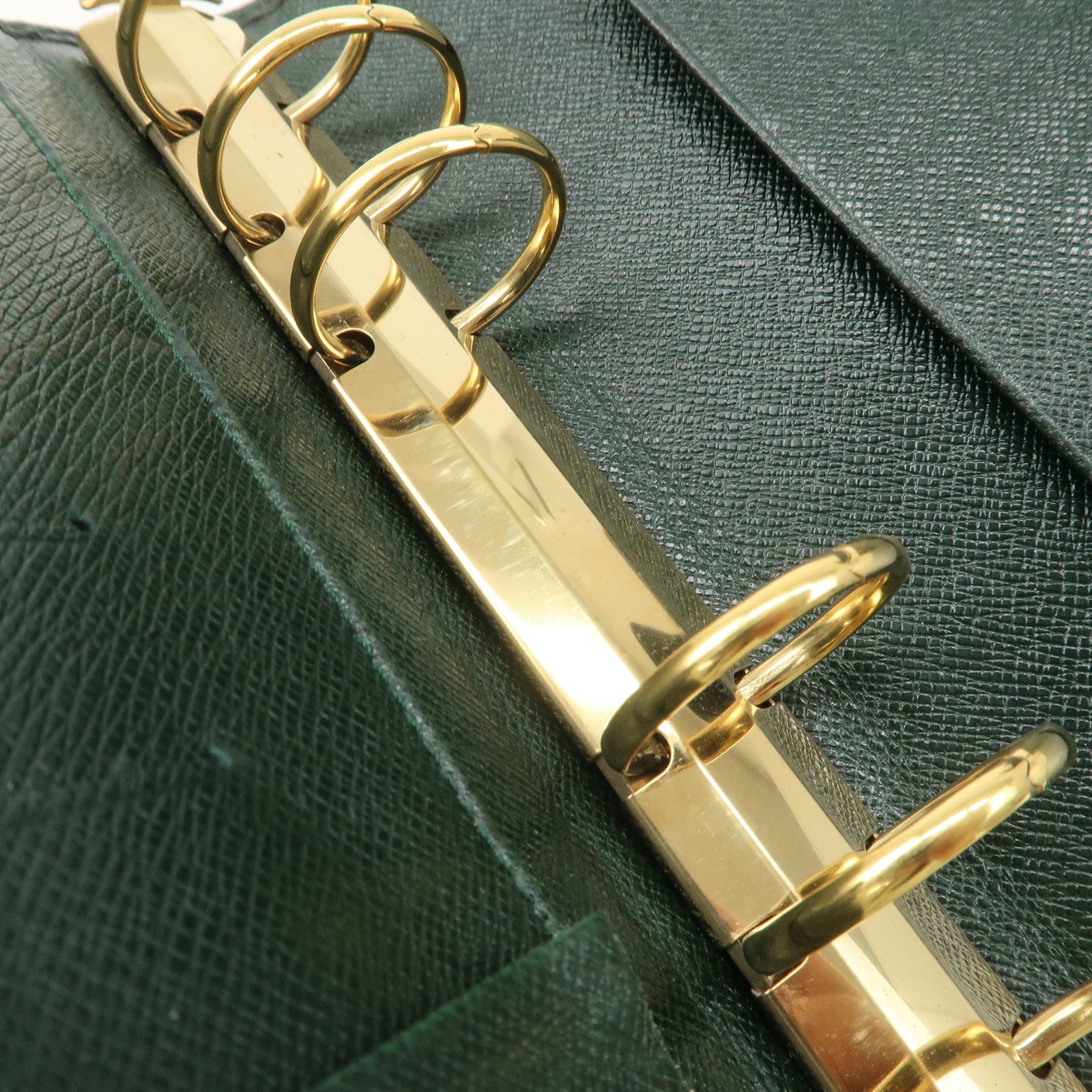 Louis Vuitton Taiga Agenda MM Planner Cover Epicea R20431 Used