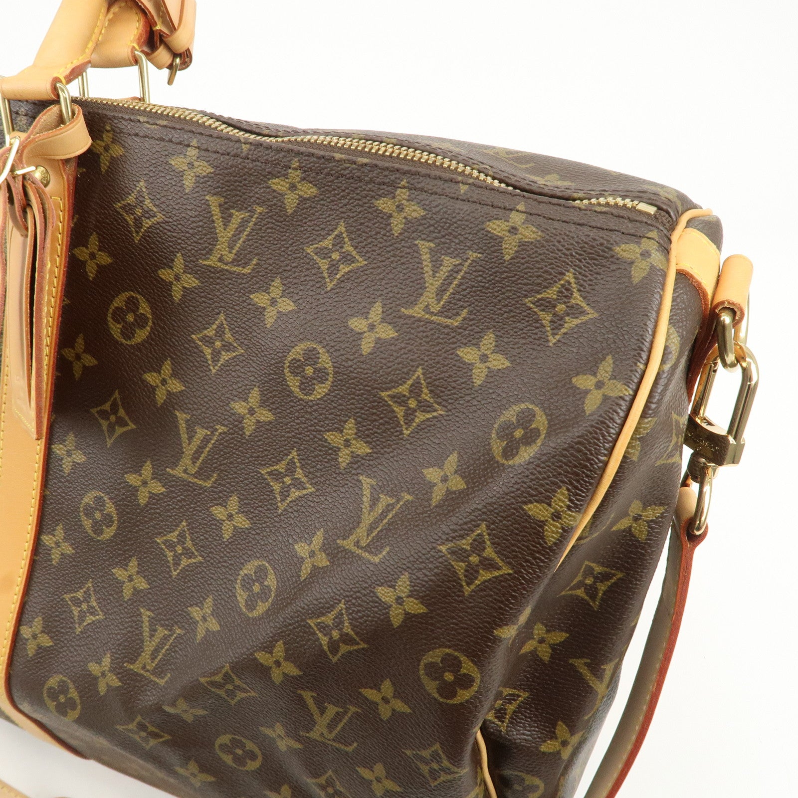 Louis Vuitton Monogram Keep All Bandouliere 60 Boston Bag M41412
