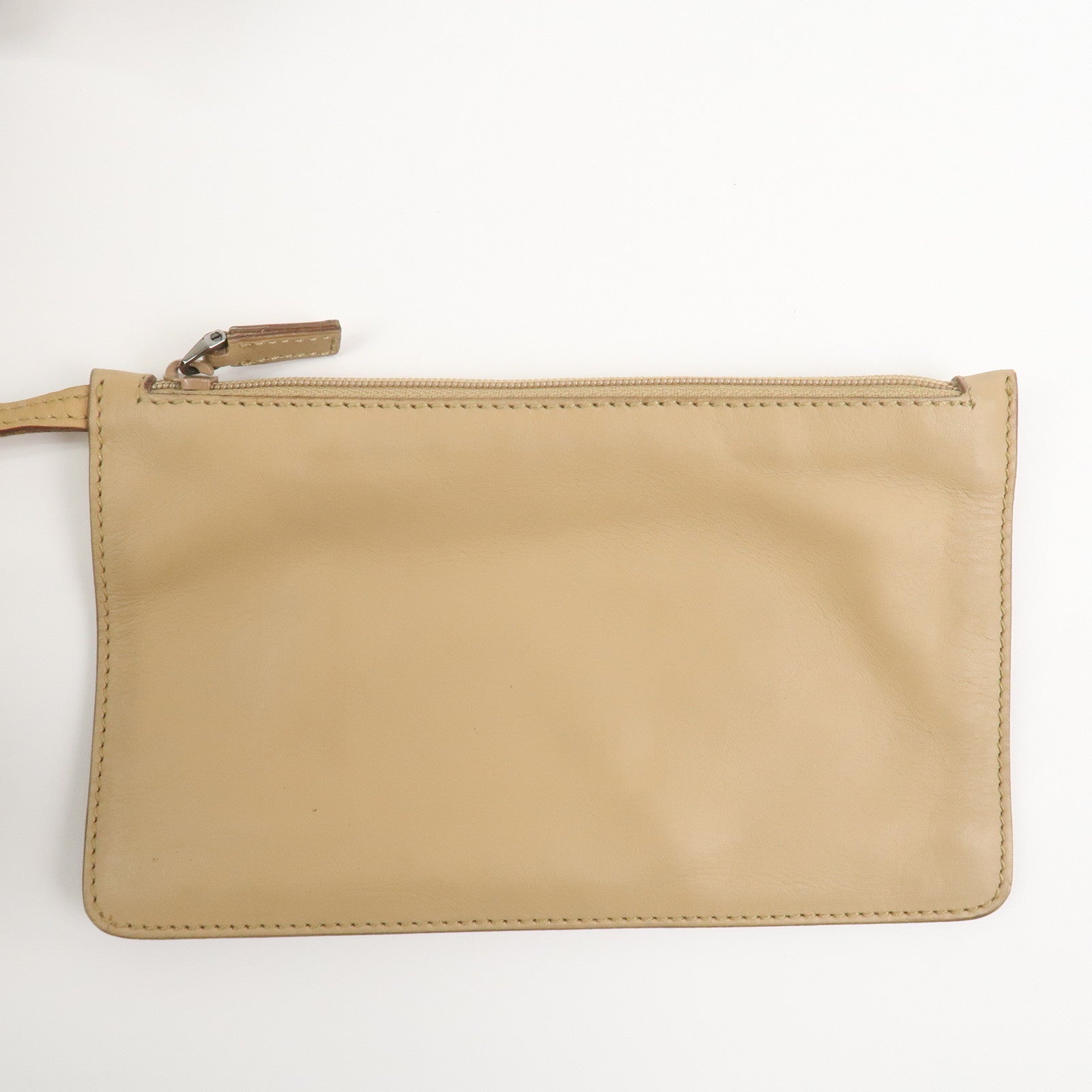 GUCCI Jackie Leather Shoulder Bag Hand Bag Beige 01719