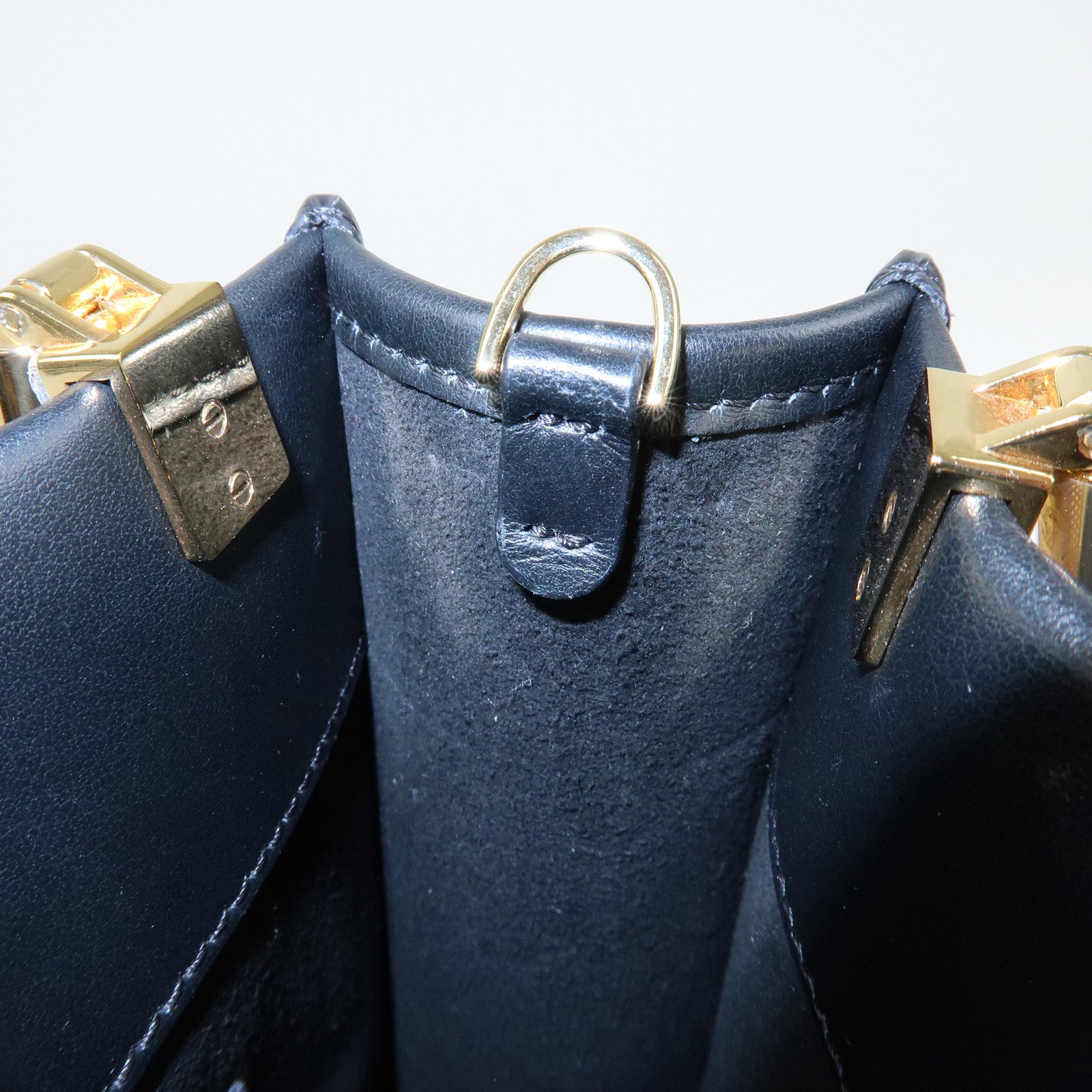 FENDI FF Sunshine Shopper Small 2Way Bag Shoulder Bag Black 8BS051