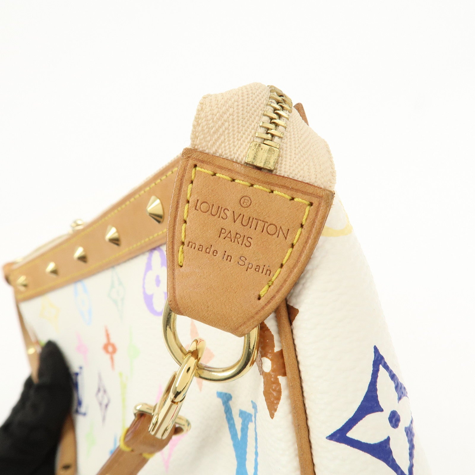 Louis Vuitton Monogram Multicolor Pochette Accessoires Blanc M92649