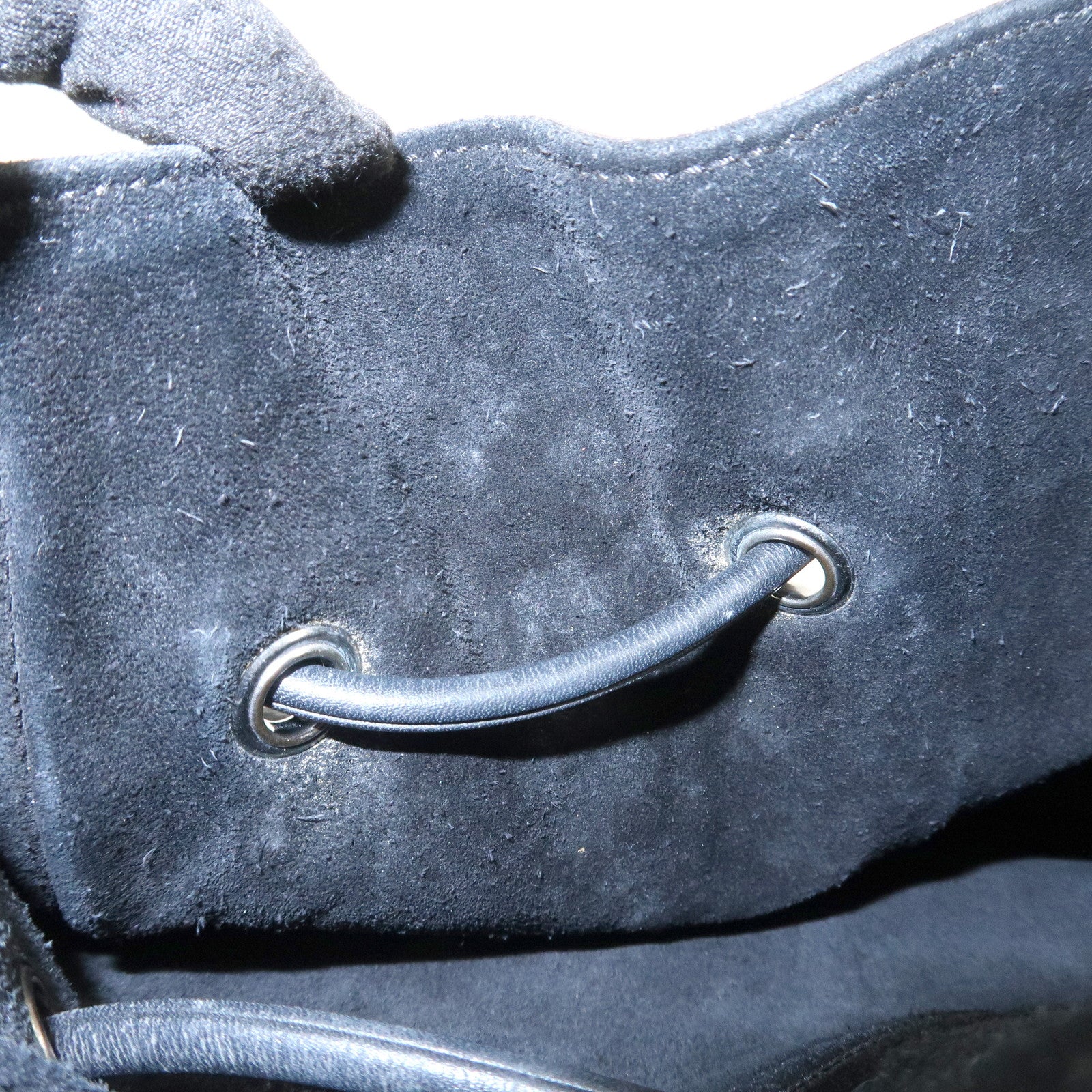 GUCCI GG Suede Shoulder Bag Hand Bag Black 001・3748