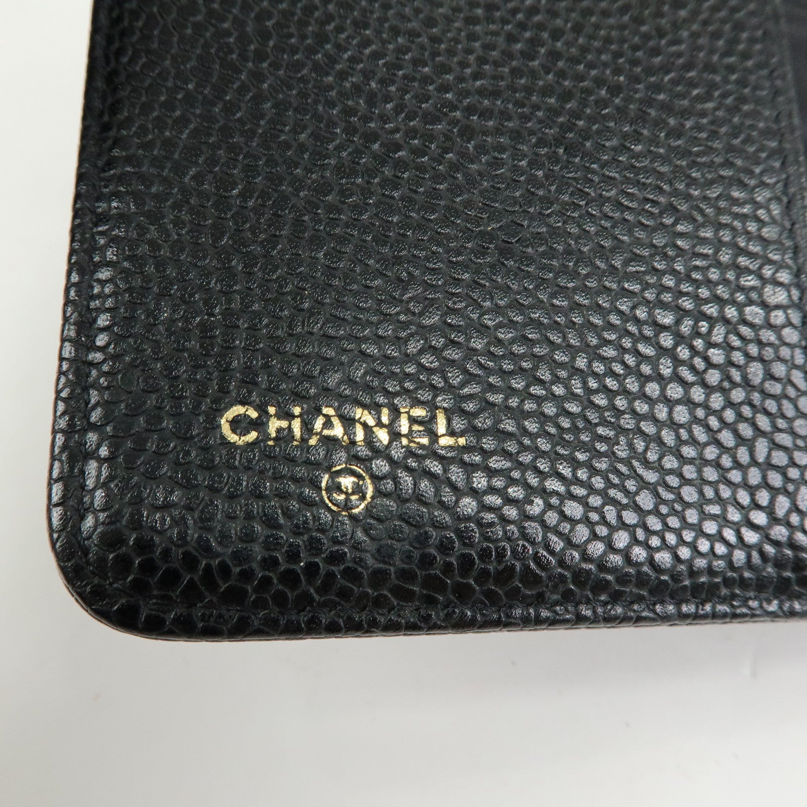 CHANEL COCO Mark Caviarskin Agenda Cover Planner Cover Black