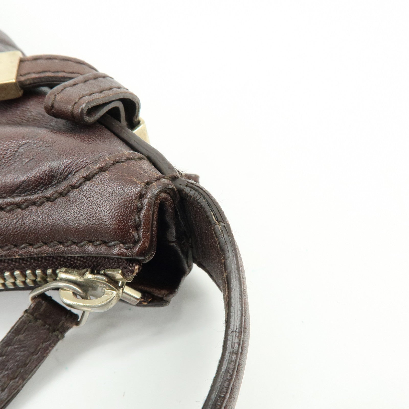 GUCCI Princy Guccissima Leather Shoulder Bag Dark Brown 162882