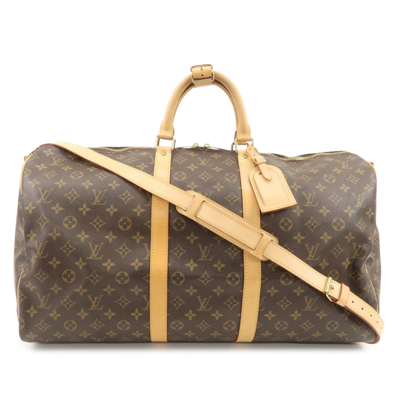 Louis Vuitton Monogram Keep All Bandouliere 55 Boston Bag M41414 Used