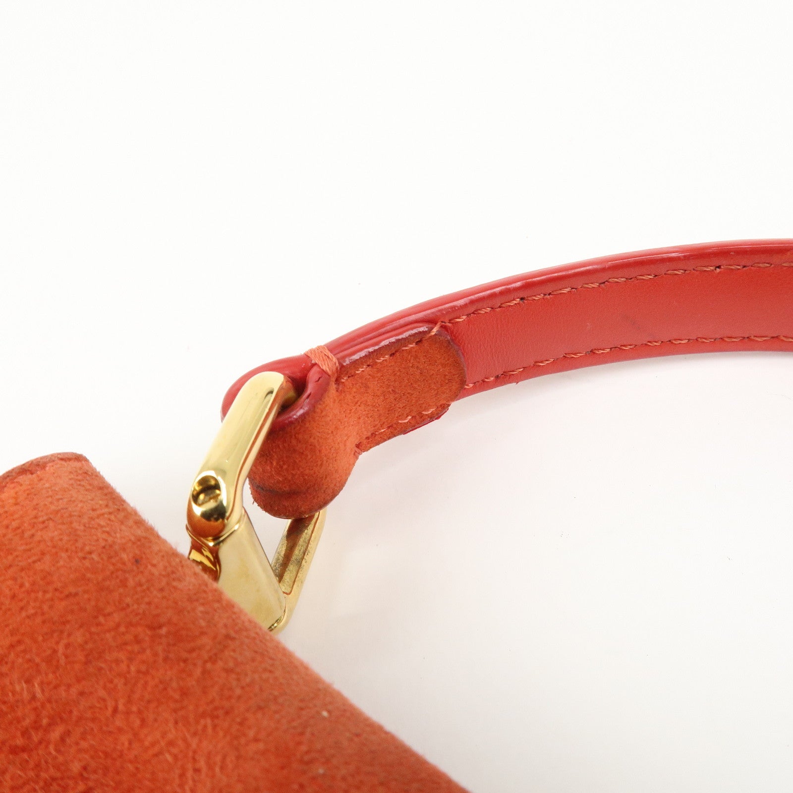 FENDI Peekaboo XS Suede 2Way Hand Bag Shoulder Crossbody Bag 8BN309