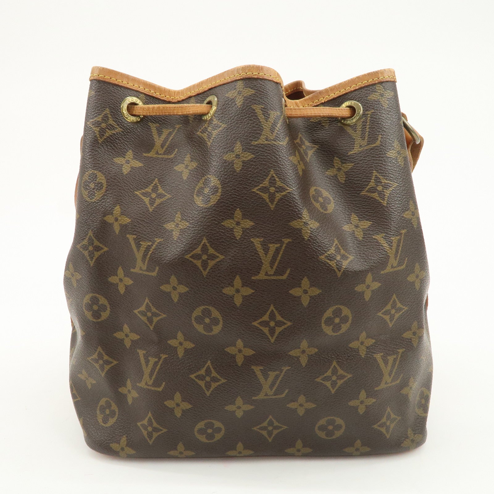Louis Vuitton Monogram Canvas Petit Noe Shoulder Bag Brown M42226