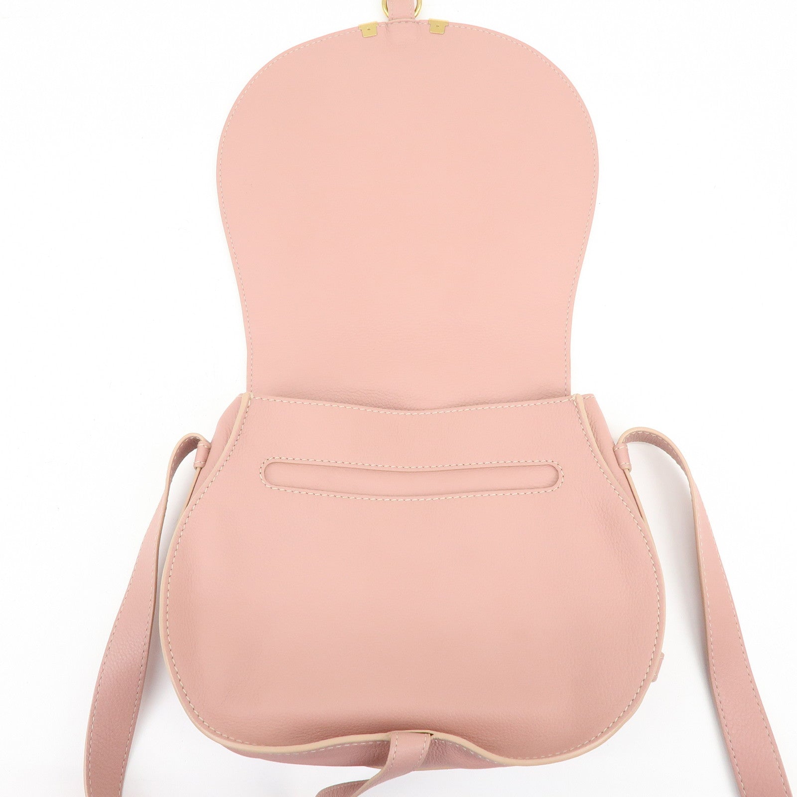 Chloe Marcie Leather Shoulder Bag Crossbody Bag Pink