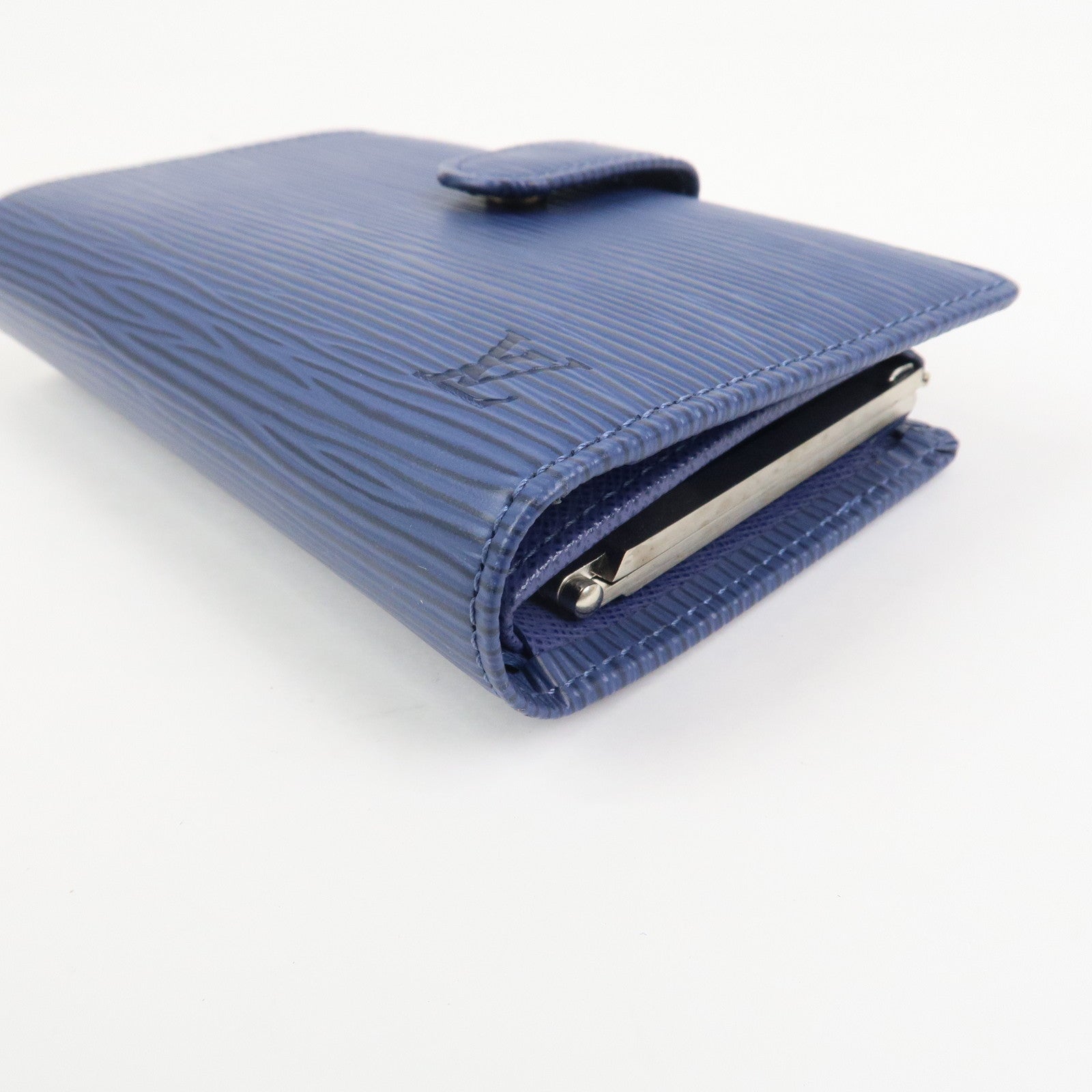 Louis Vuitton Epi Porte Monnaie Billets Viennois Wallet Blue M63245