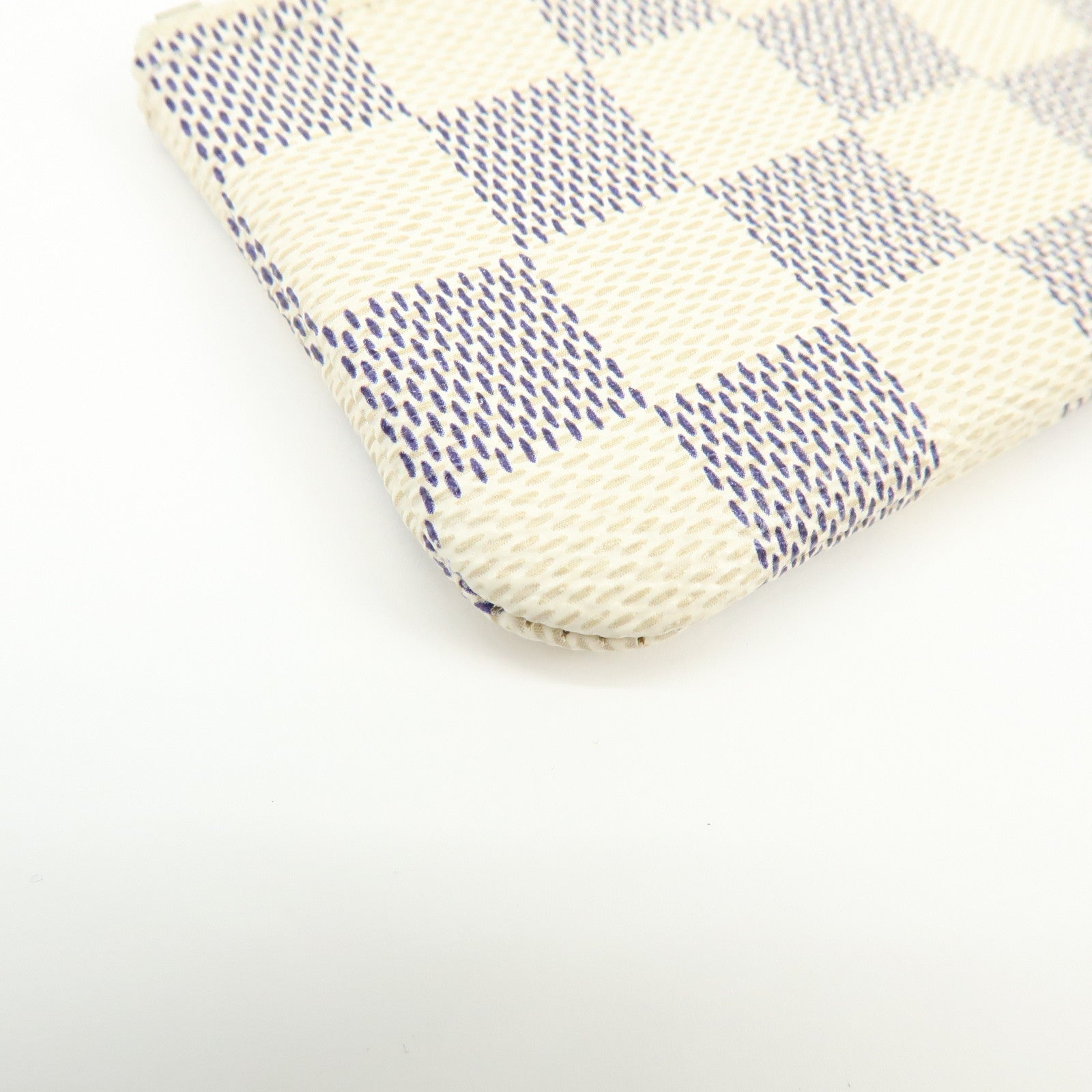 Louis Vuitton Damier Azur Pochette Cles Coin Case Key Case N62659