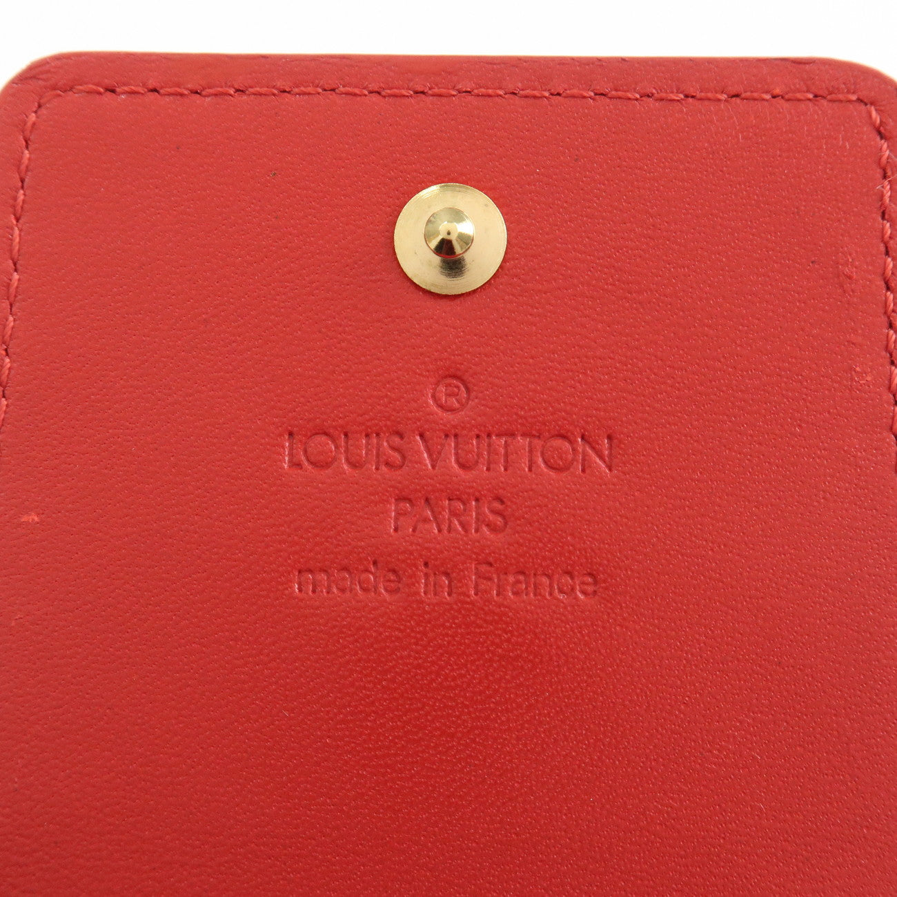 Louis Vuitton Monogram Vernis Green Cigarette Case Rouge M91155