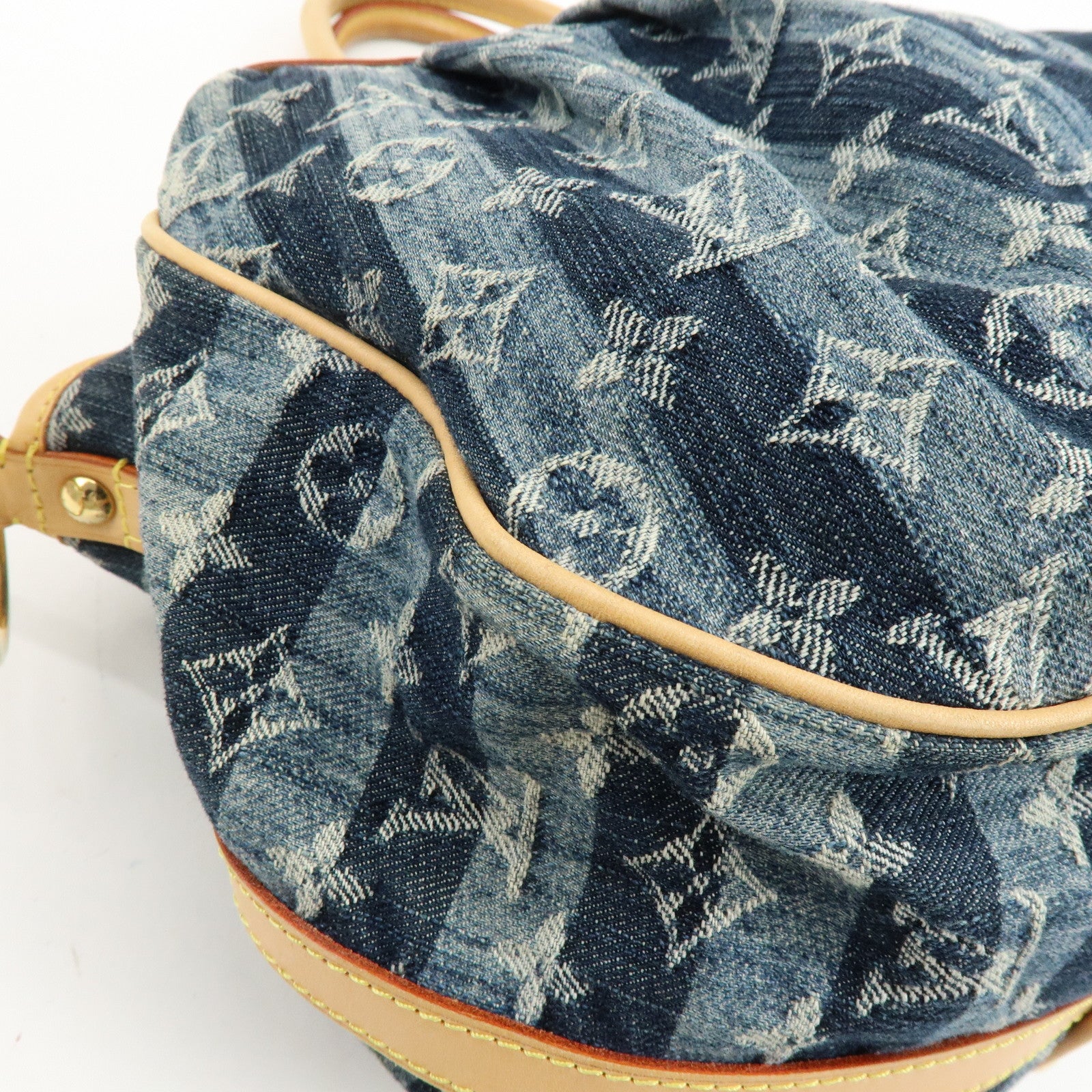Louis Vuitton Monogram Denim Cabas Raye GM 2Way Hand Bag M95336