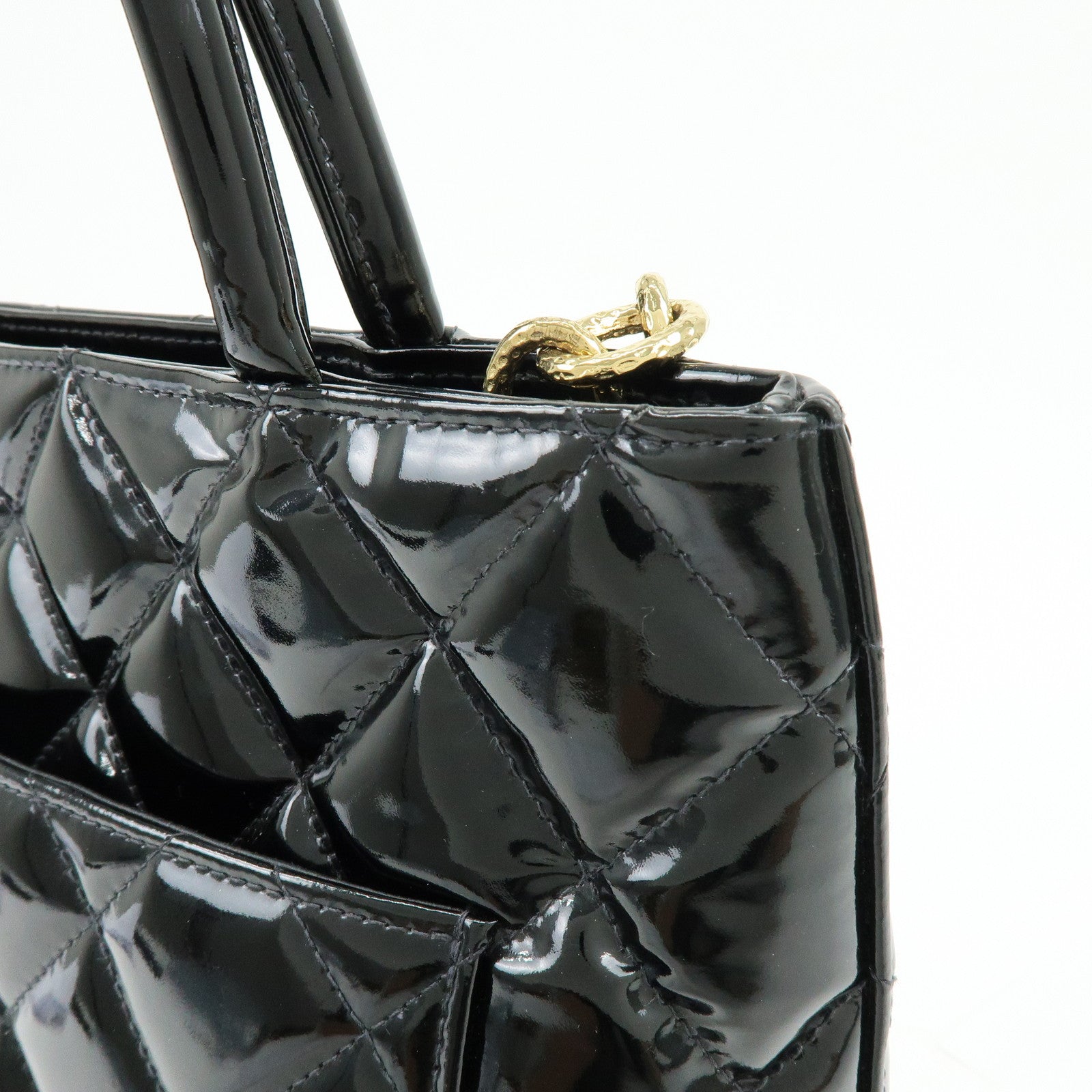 CHANEL Matelasse COCO Mark Medallion Tote Bag Hand Bag A01804