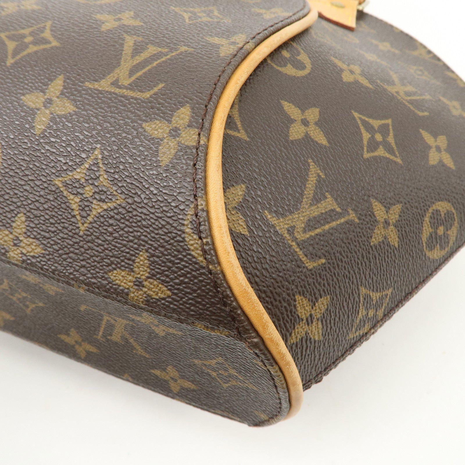 Louis Vuitton Monogram Ellipse PM Hand Bag Brown M51127 Used
