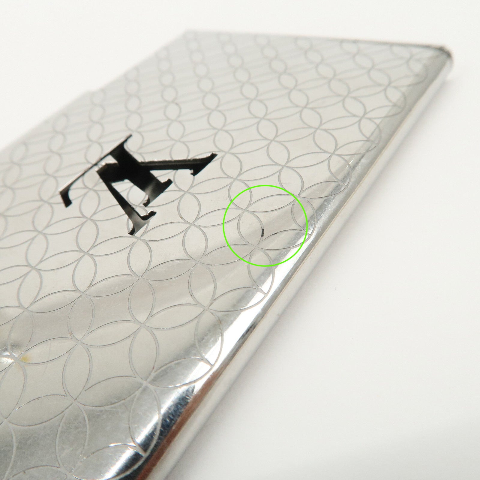 Louis Vuitton Porte Cartes Champs Elysees Card Case Silver M65227