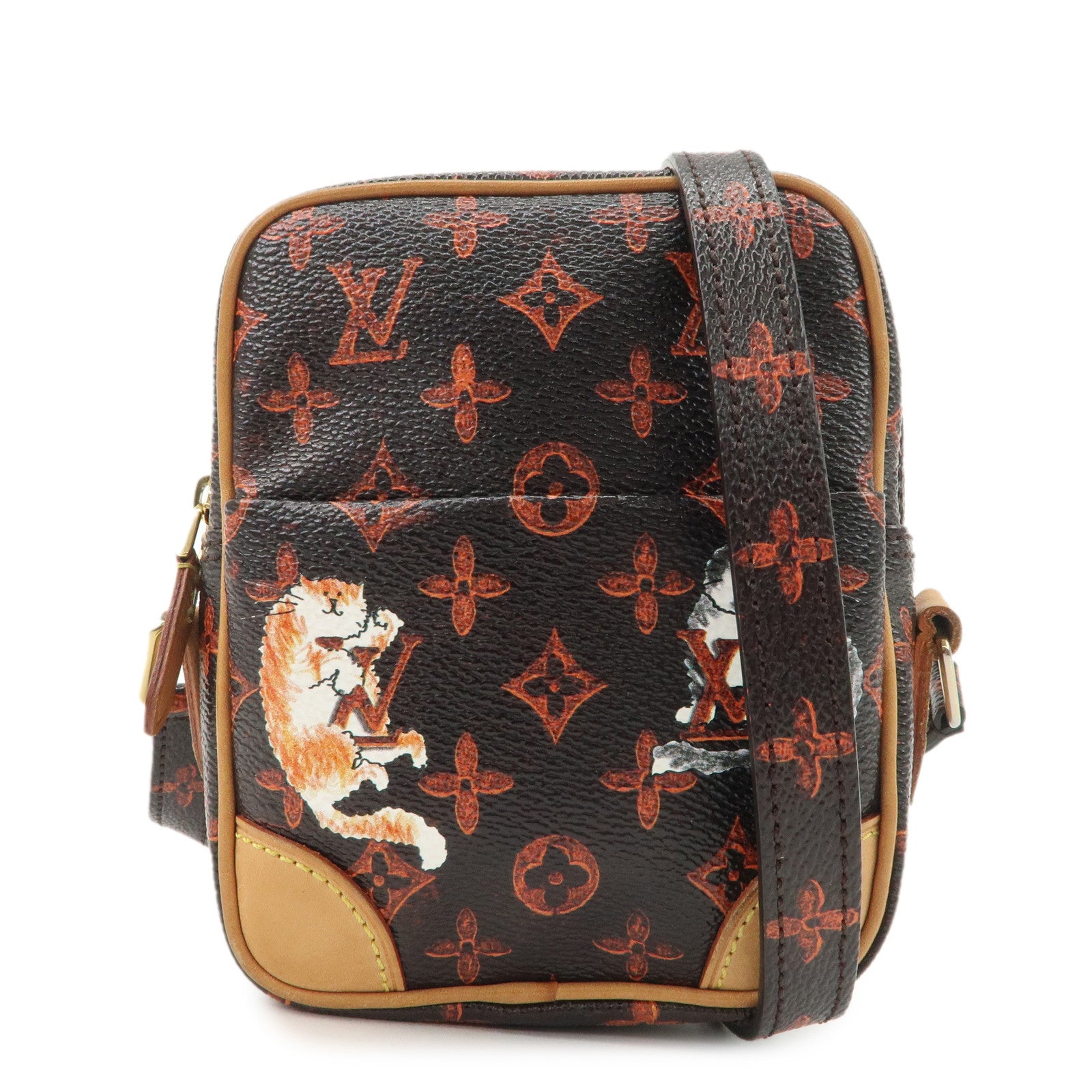 Louis Vuitton Catogram Paname Shoulder Bag Crossbody Bag Brown M44399